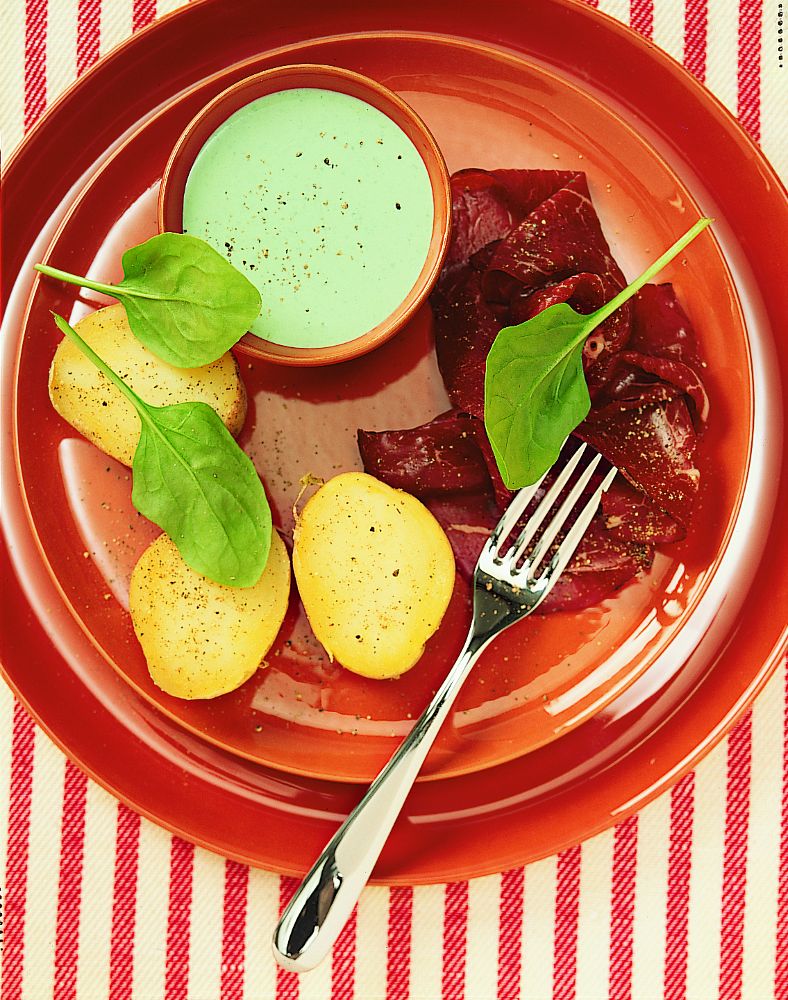 Gschwellti mit Spinat-Ricotta