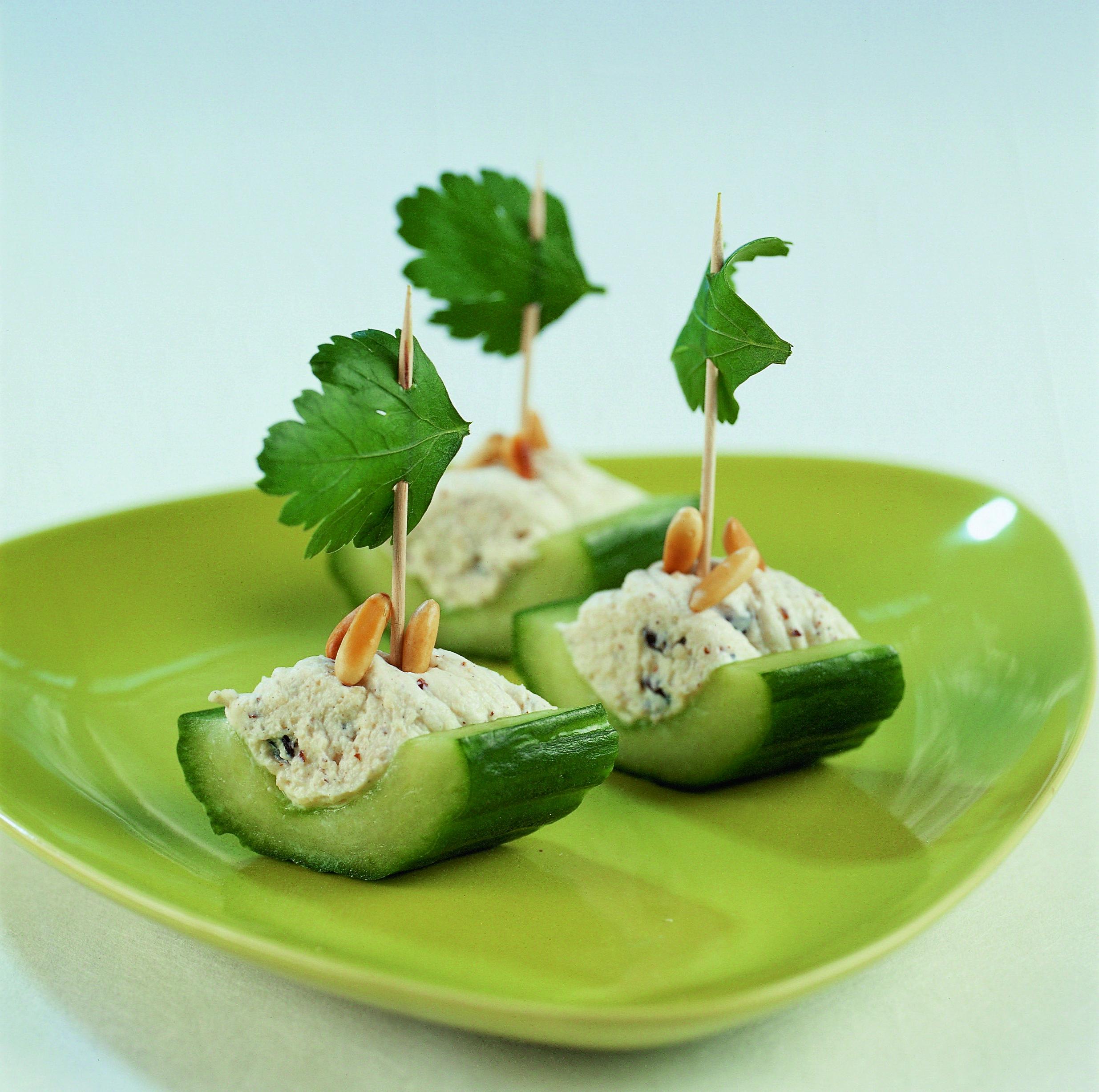 Barquettes de concombre