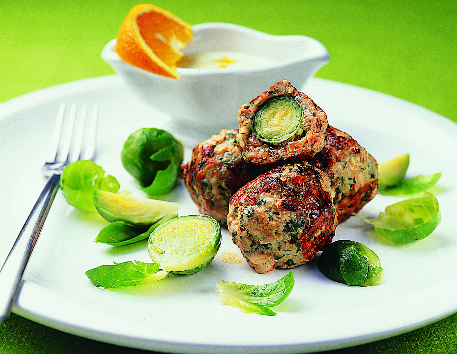 Hackfleisch-Rosenkohl-Kugeln