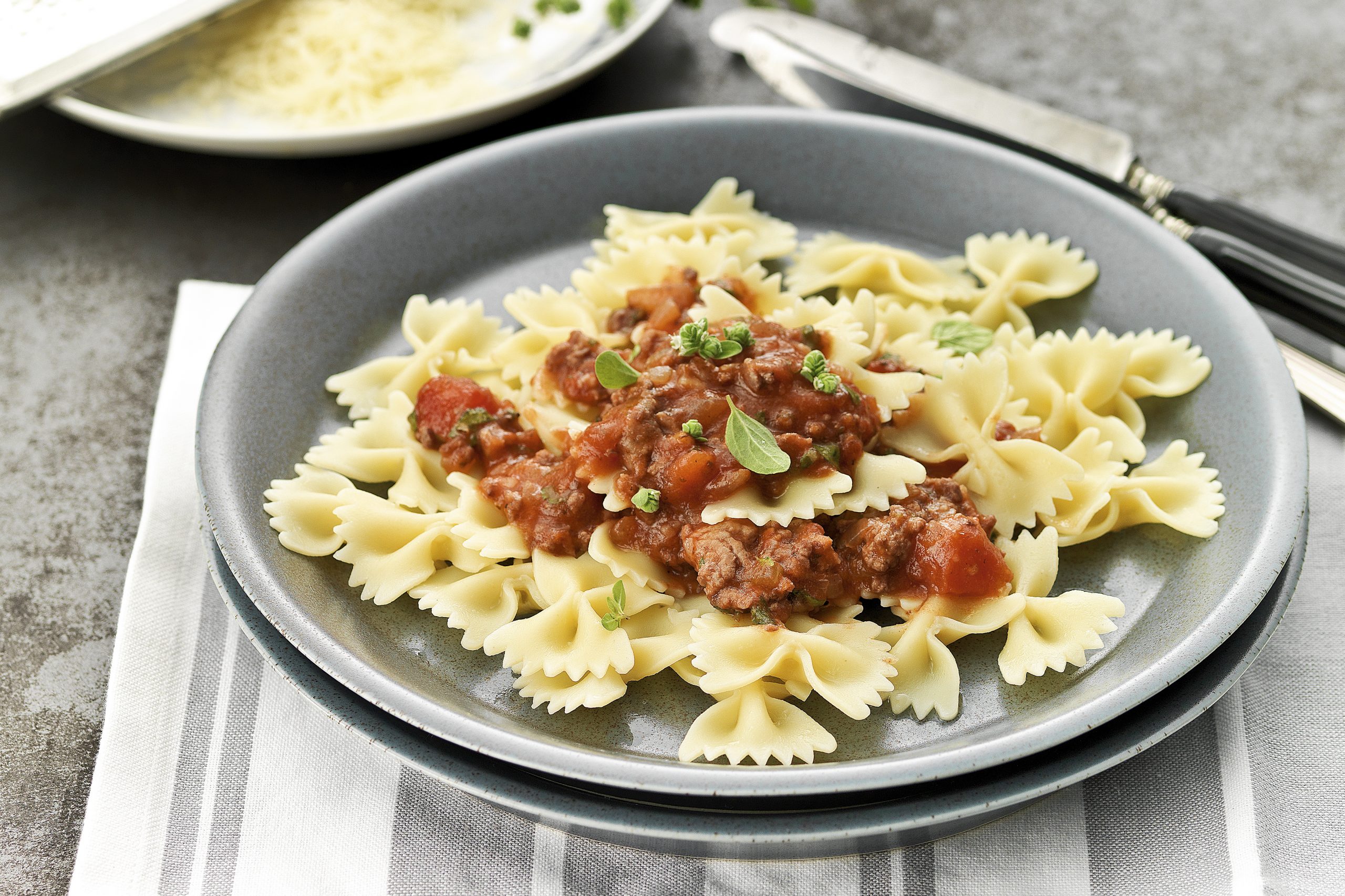 Farfalle sauce à la viande