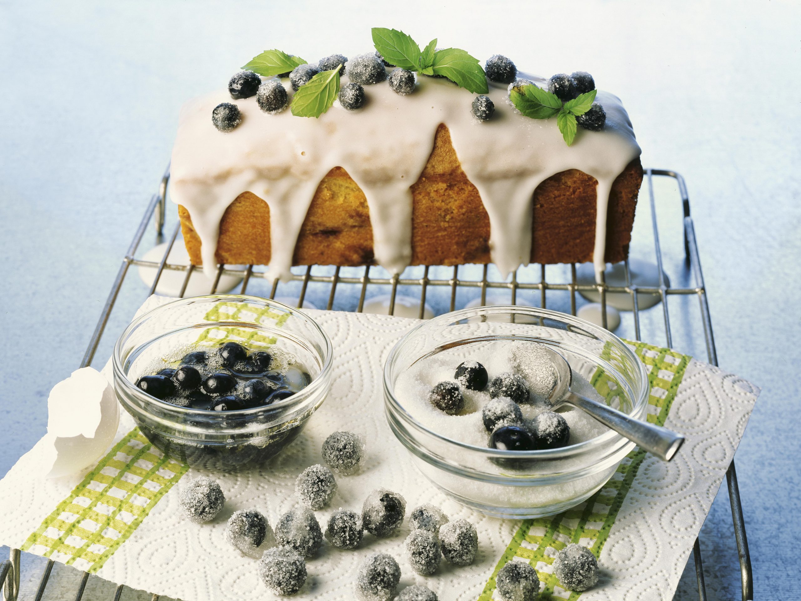 Cake aux myrtilles