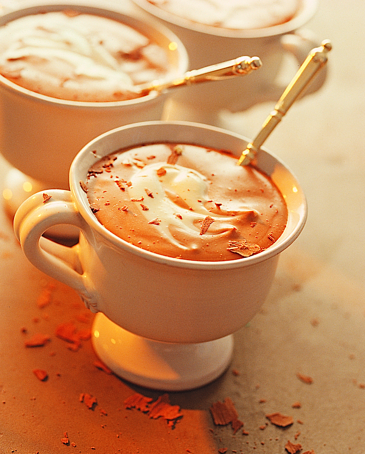 Crème au chocolat marbrée