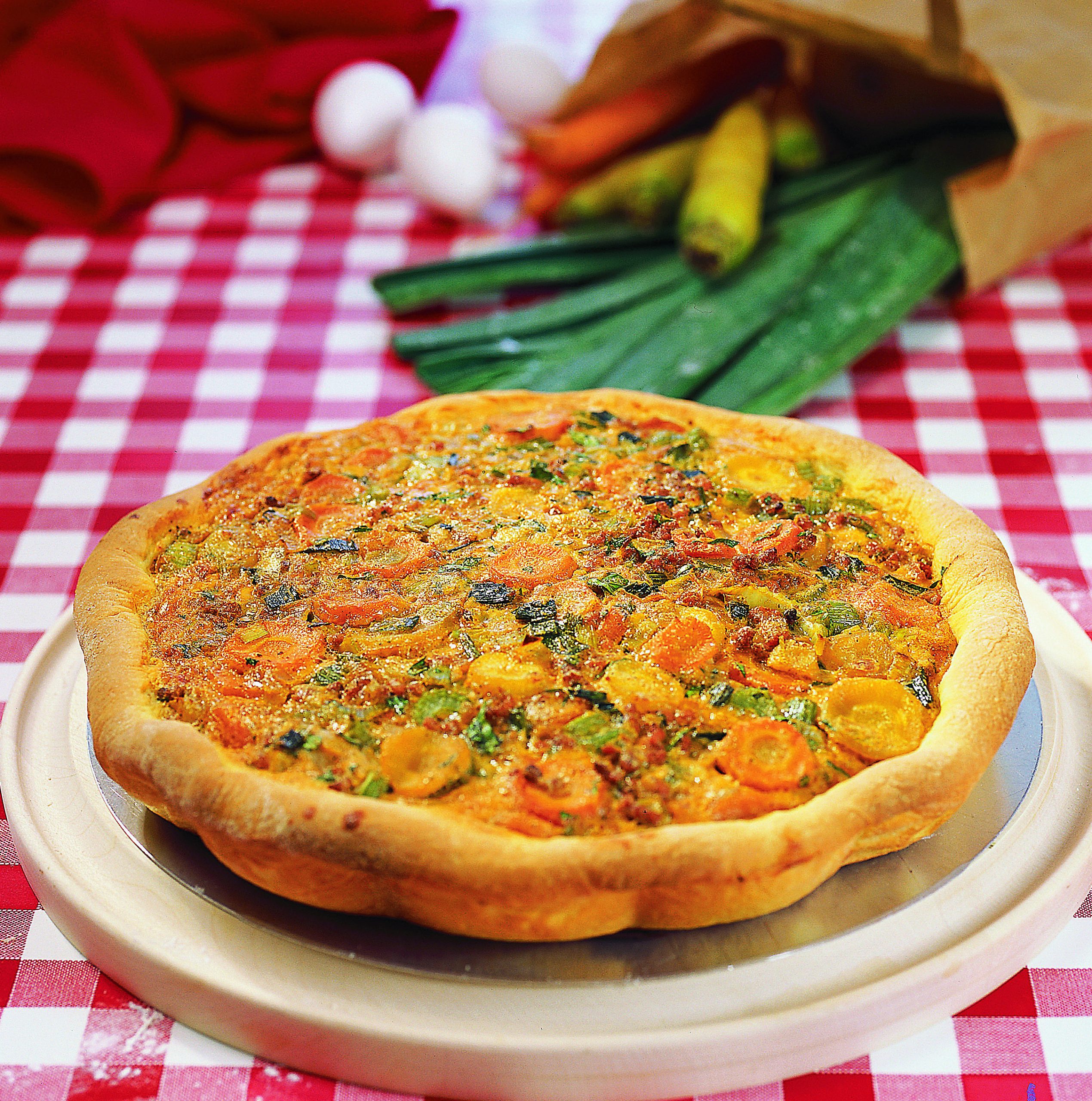 Herbstgemüsewähe mit Hackfleisch