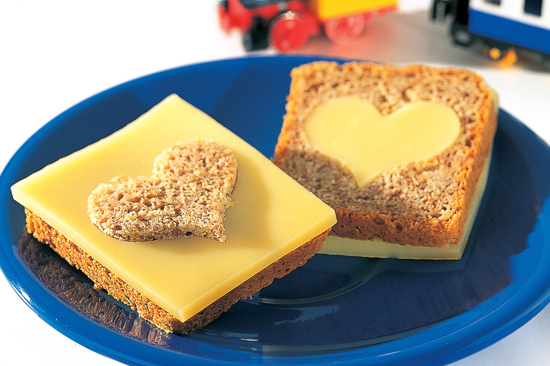 Herz-Käsebrot