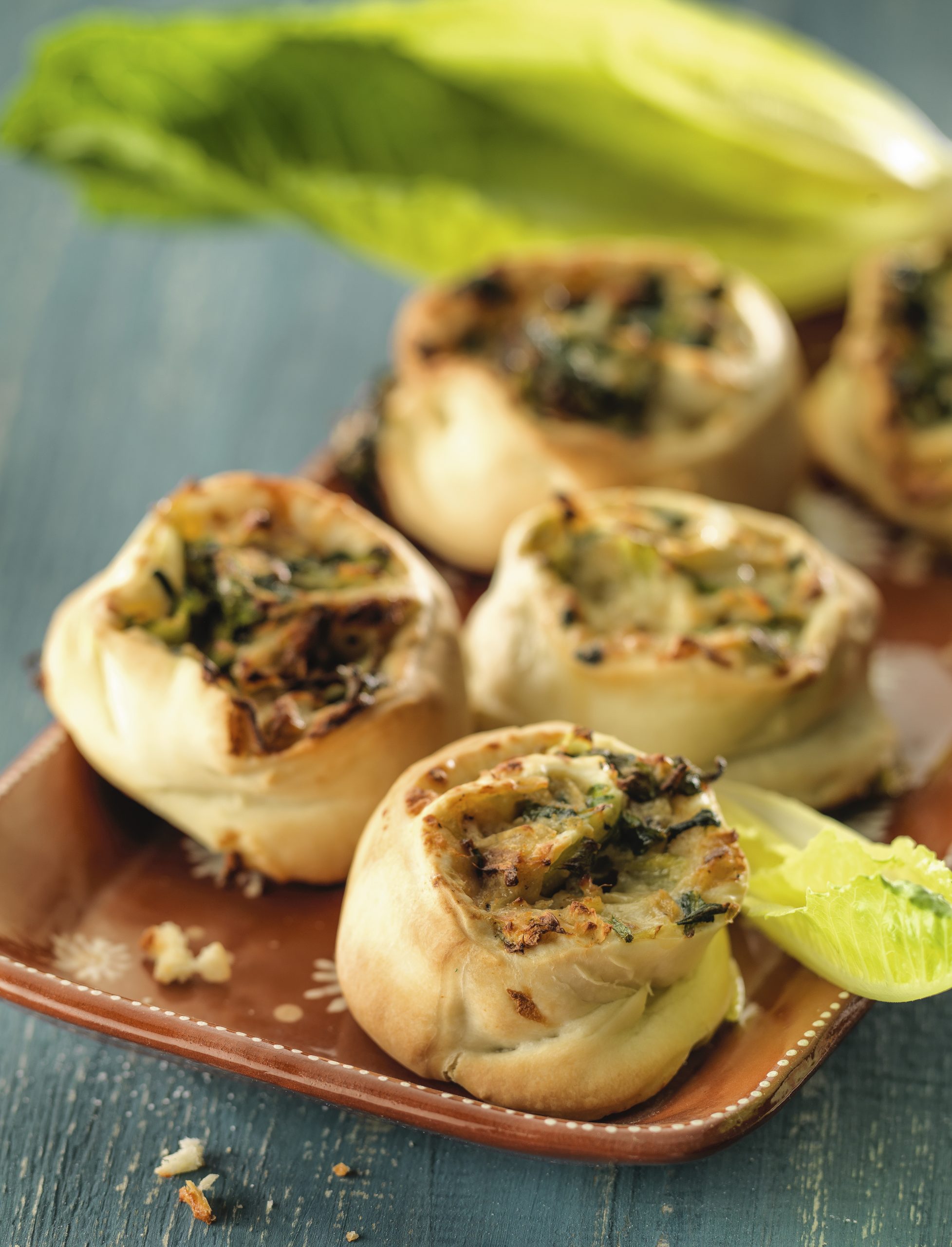 Herzhafte Lattich-Rüben-Schnecken