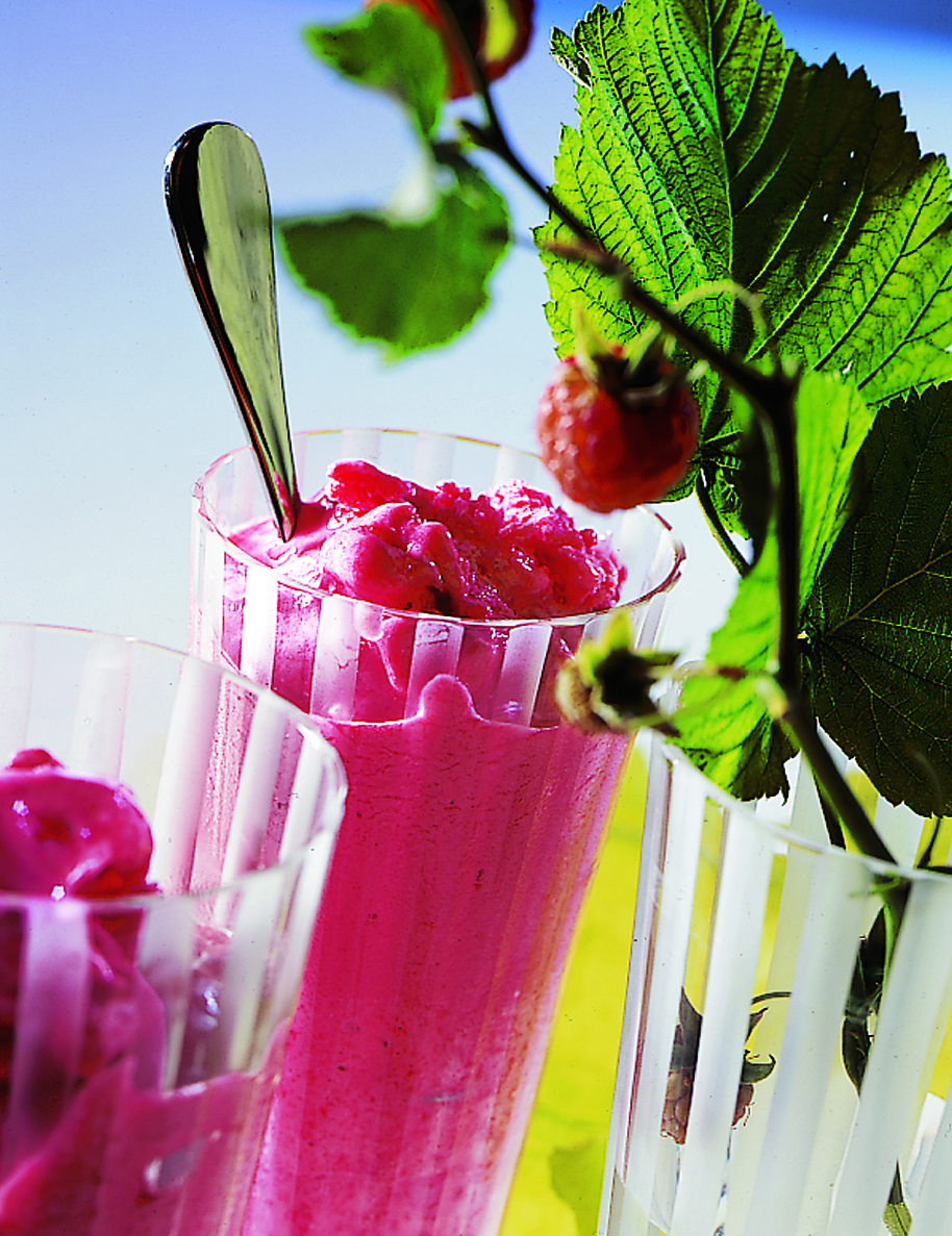 Frozen yogurt à la framboise