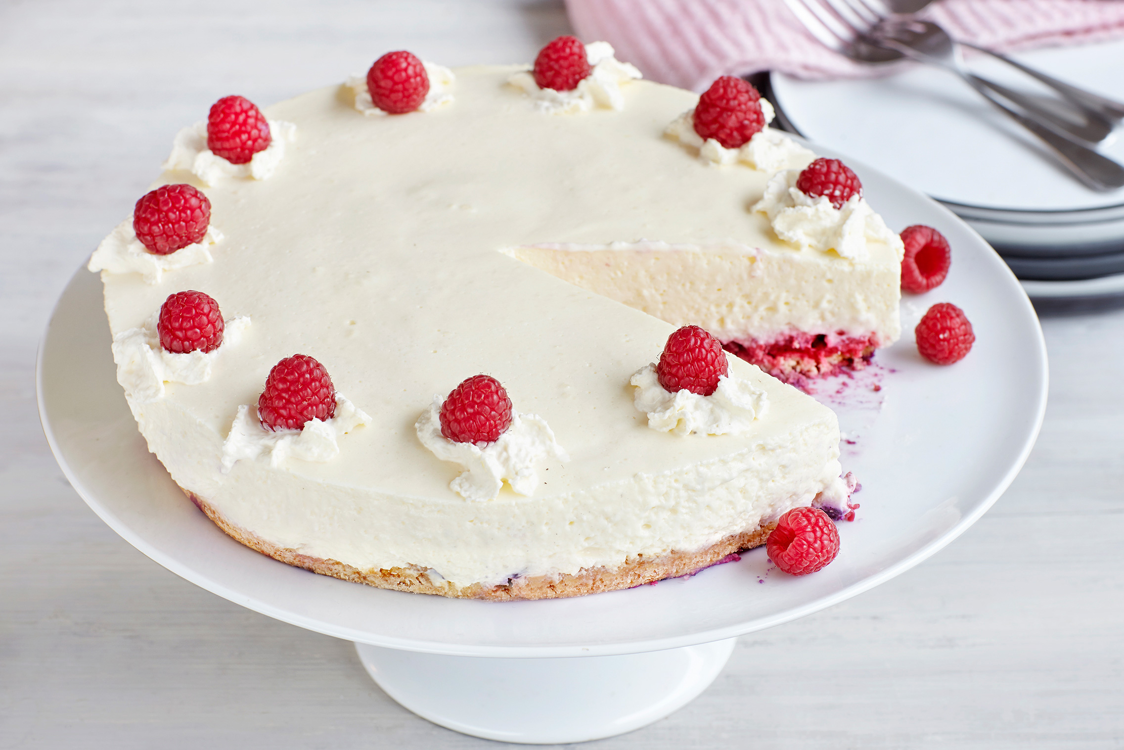 Himbeer-Quarktorte