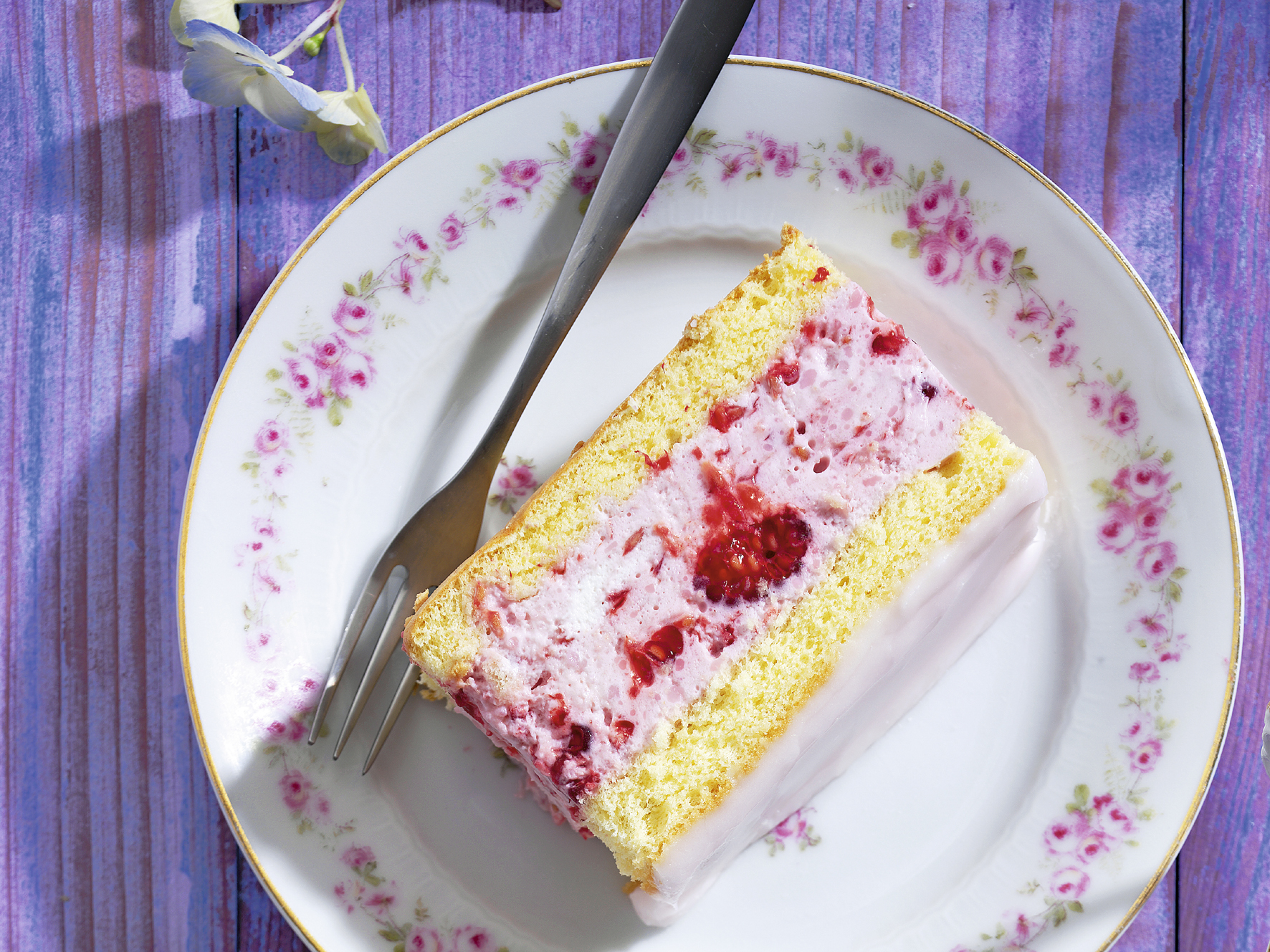 Bavarois aux framboises