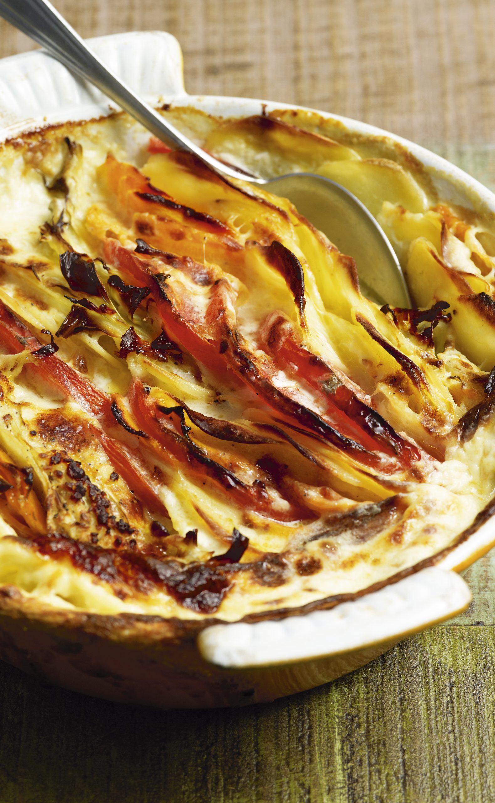 Gratin de légumes émincés