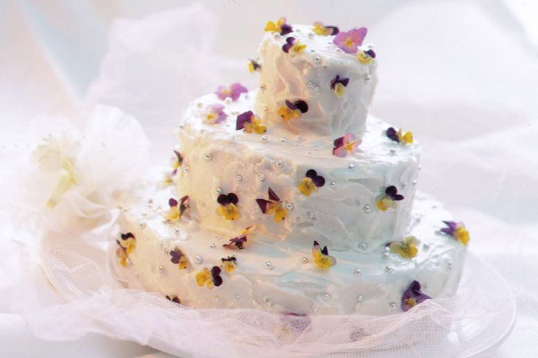 Gâteau de noce à la rhubarbe