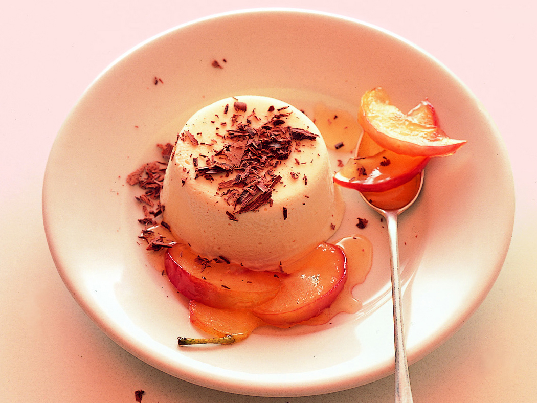 Honig-Mascarpone mit Apfelschnitzen