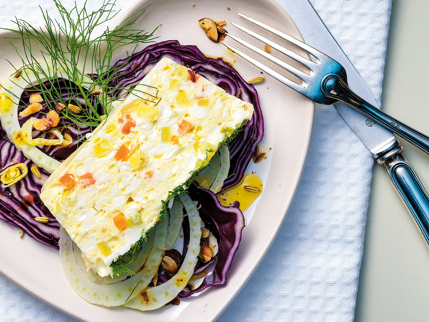 Terrine de cottage cheese au fenouil
