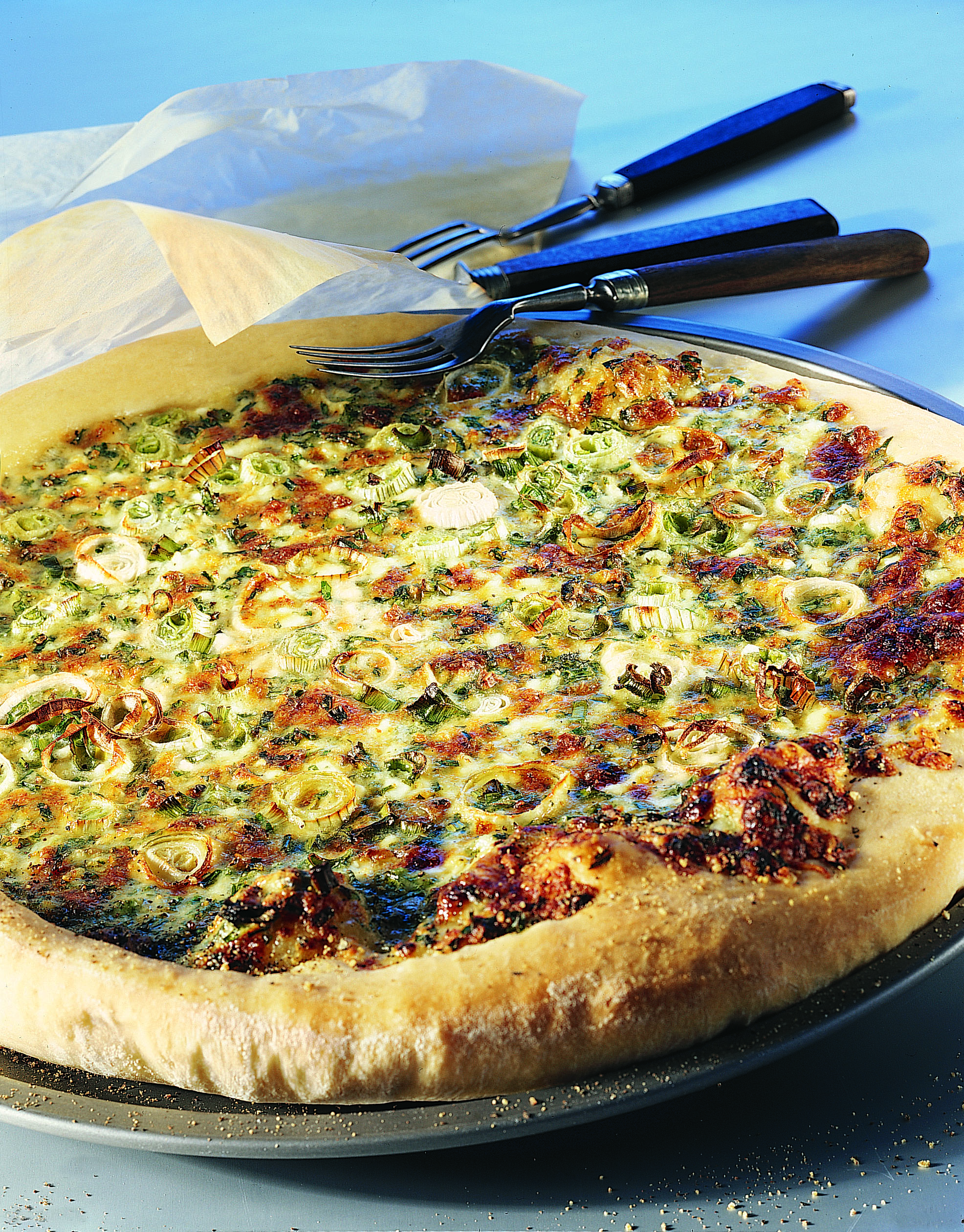 Pizza au cottage cheese