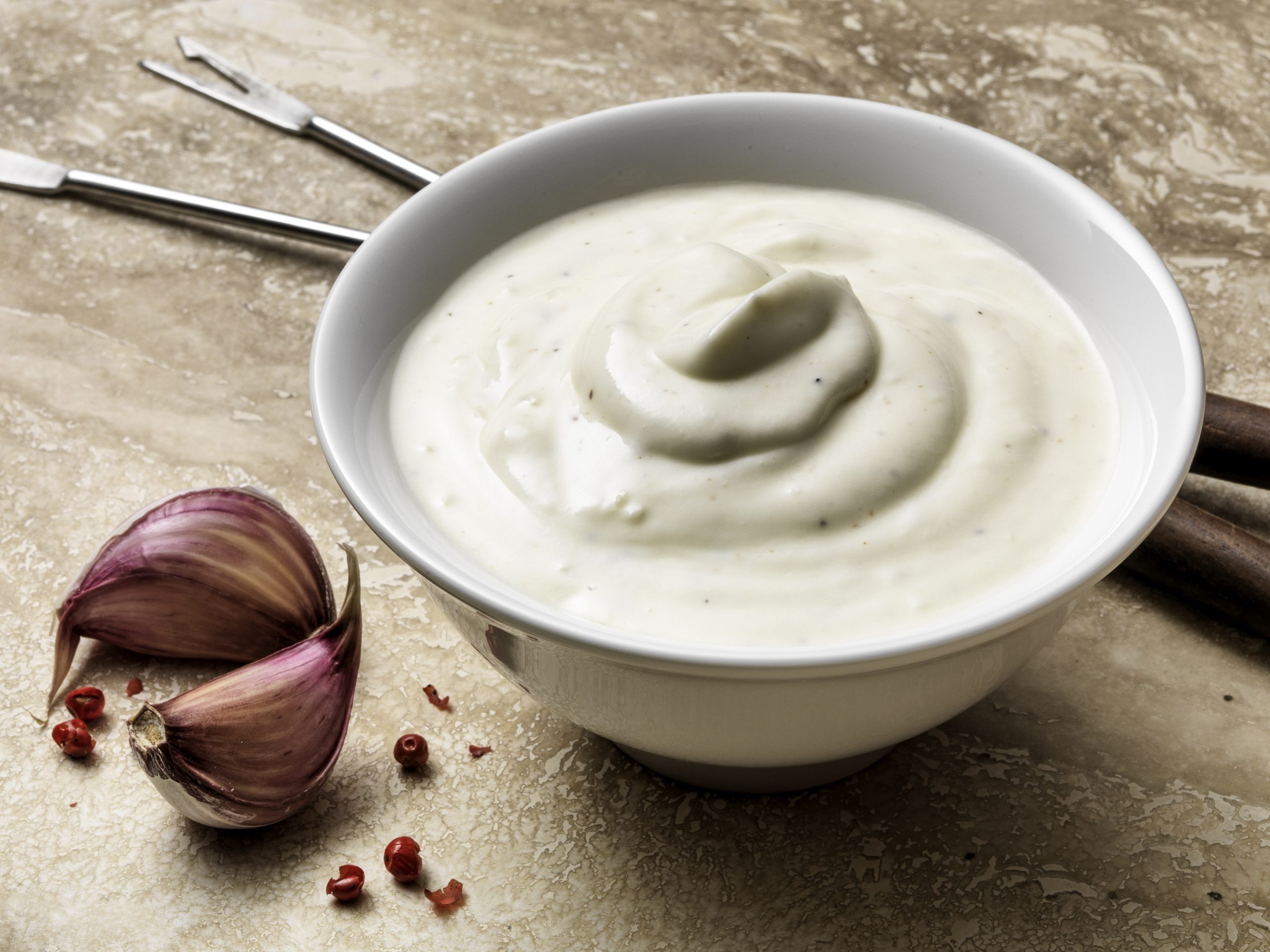 Joghurt-Knoblauch-Sauce (Fondue Chinoise oder Dip)