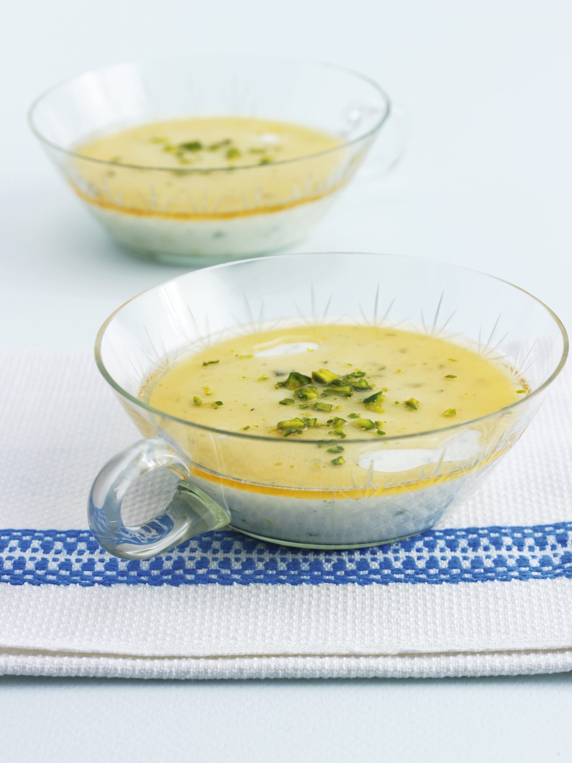Joghurtköpfli mit Limetten-Honig-Sauce
