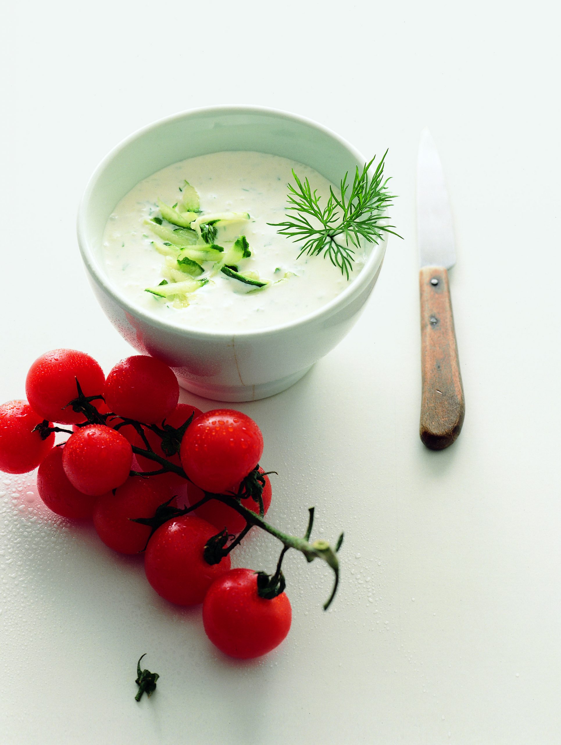 Crème de yogourt au concombre