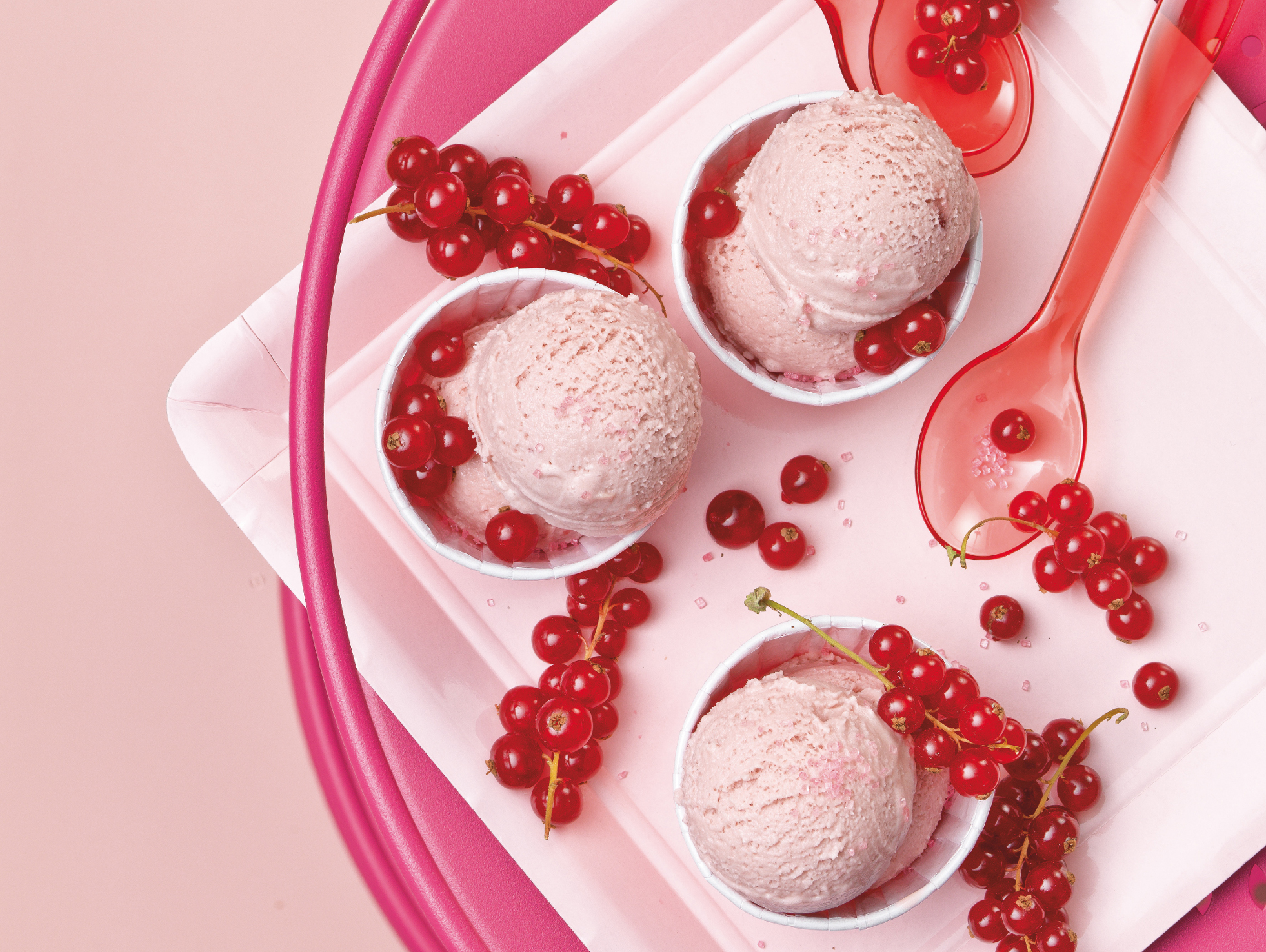 Johannisbeer-Frozen-Yogurt