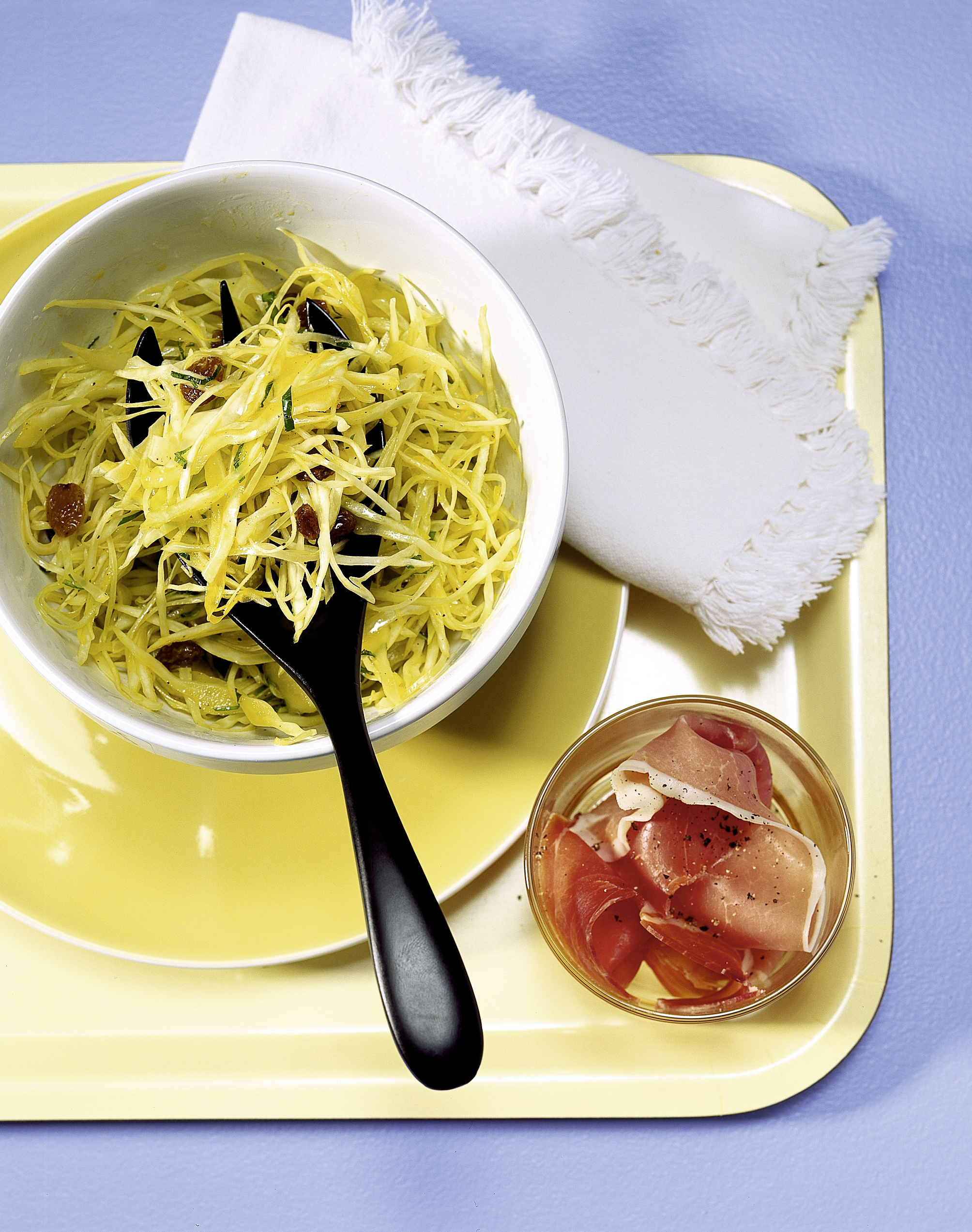 Kabissalat mit Rohschinken