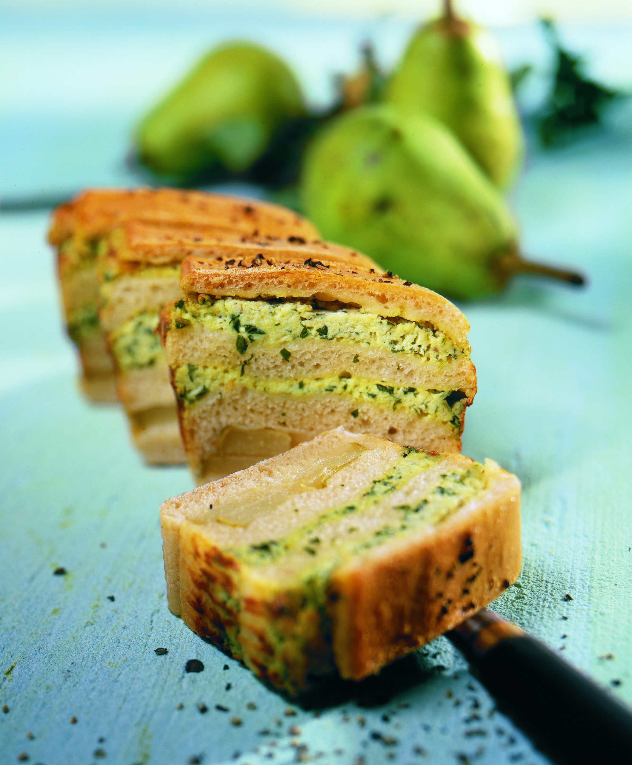 Cake au fromage et aux poires