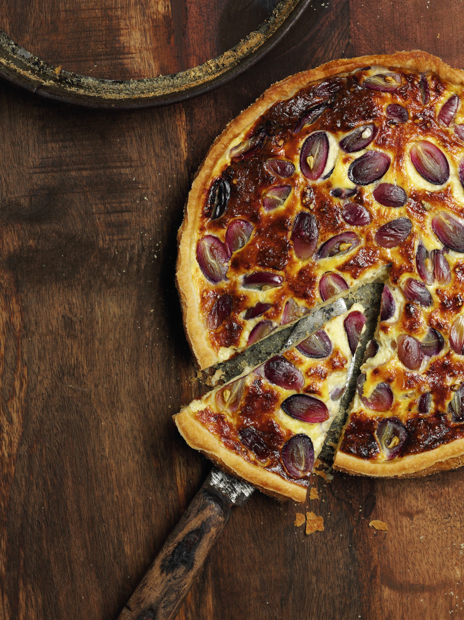 Tarte raisins-fromage