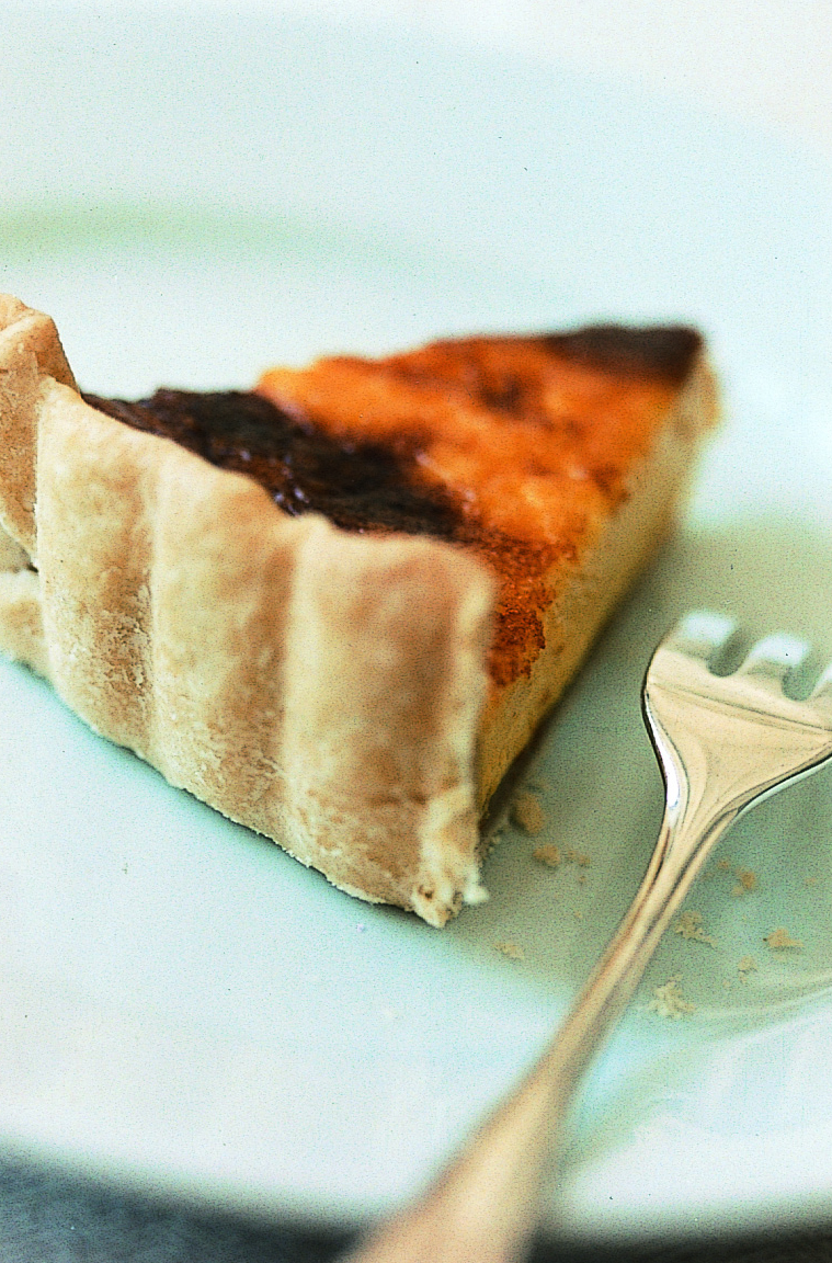 Tarte au fromage safrané