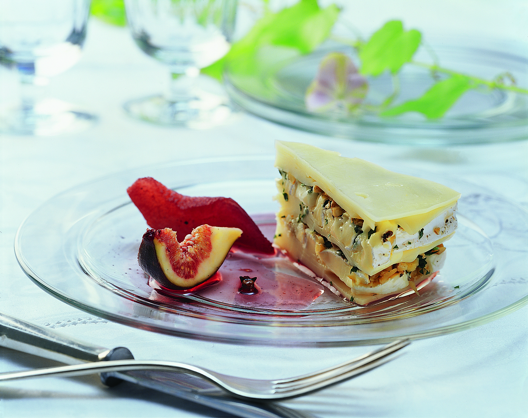 Tarte au fromage et fruits aux épices