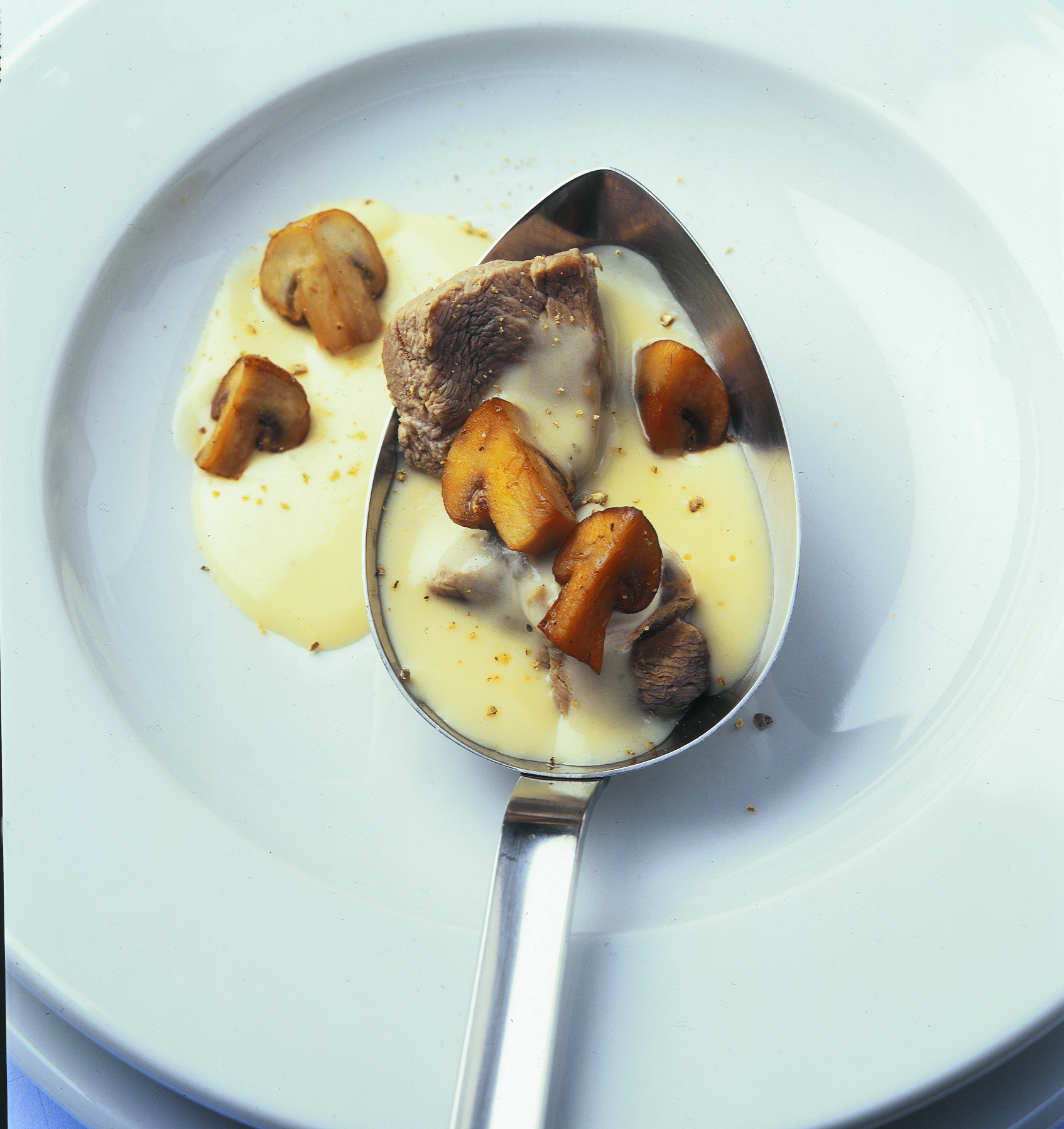 Kalbsblankett mit Champignons