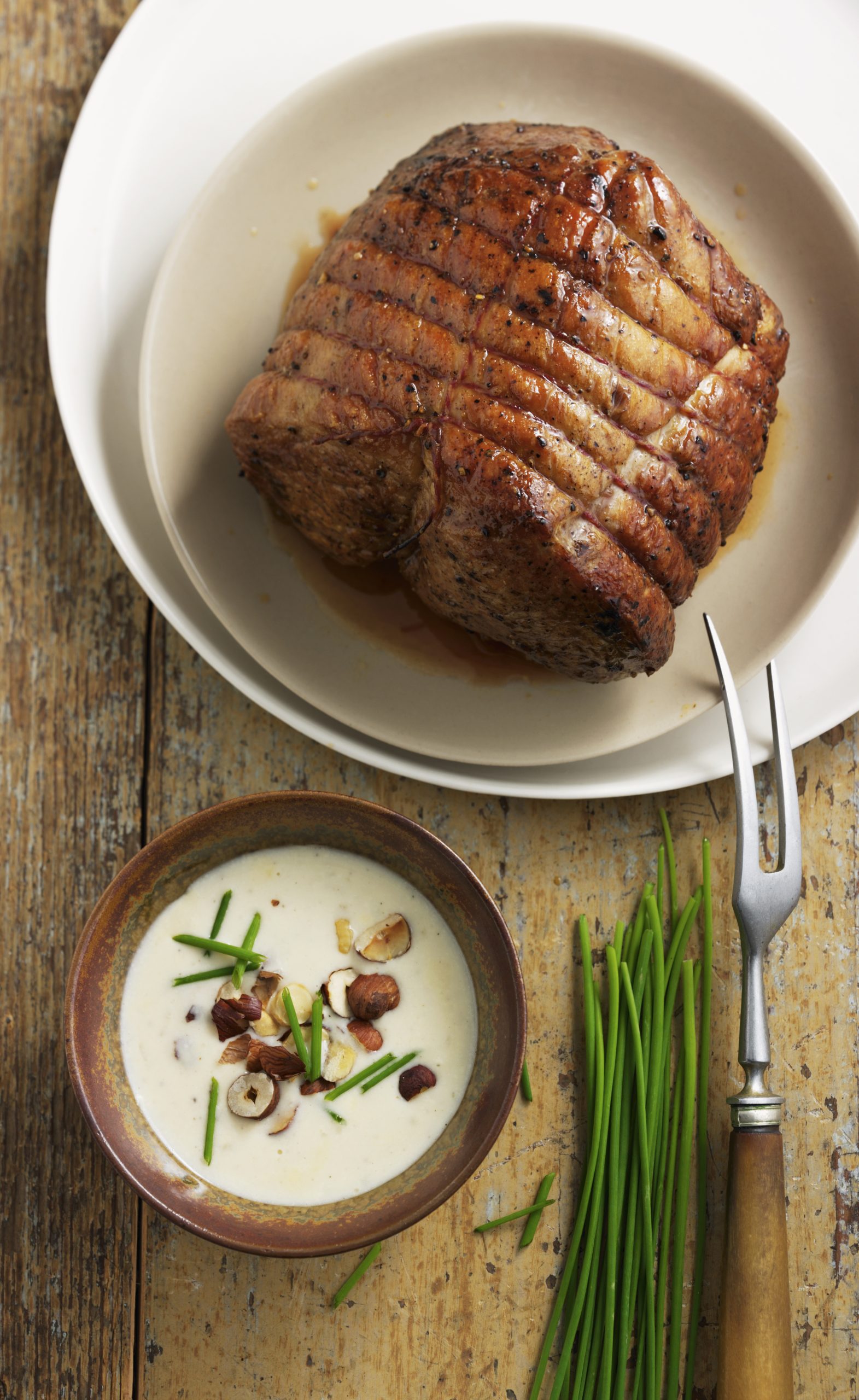 Rôti de veau sauce noisettes