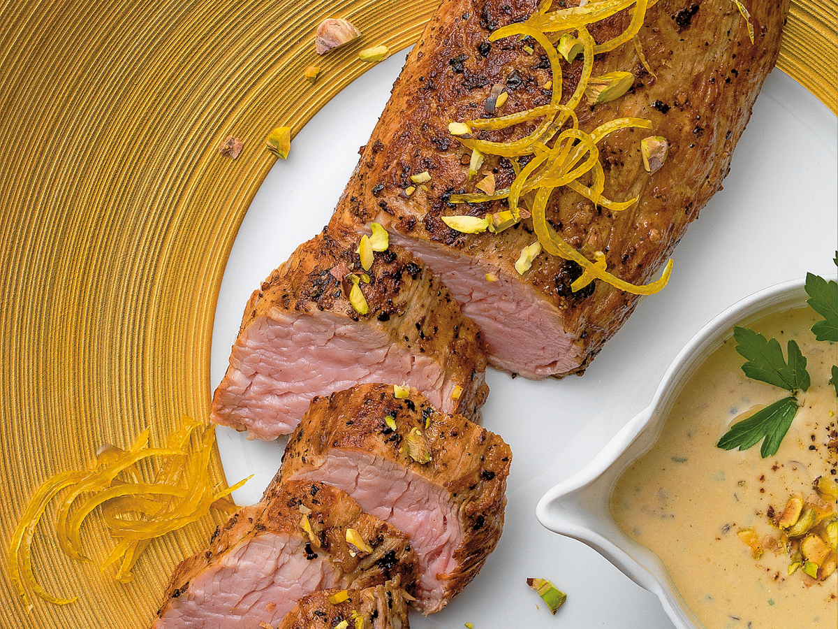 Kalbsfilet an Pistaziensauce