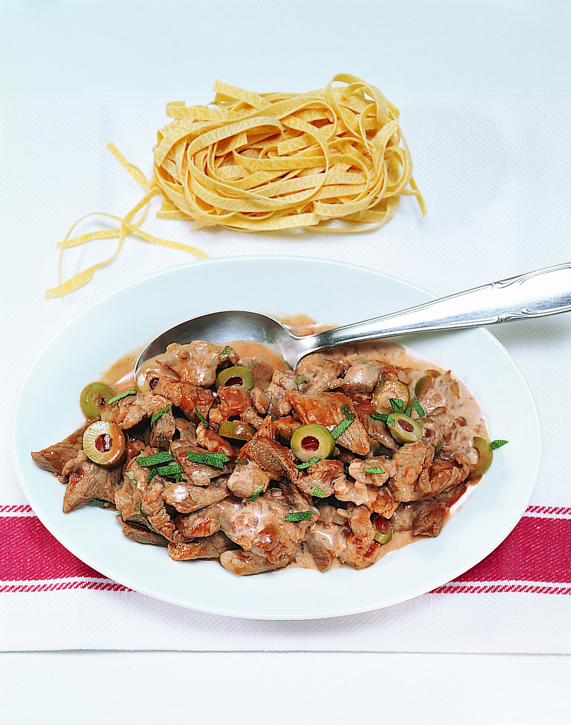 Emincé de veau aux olives