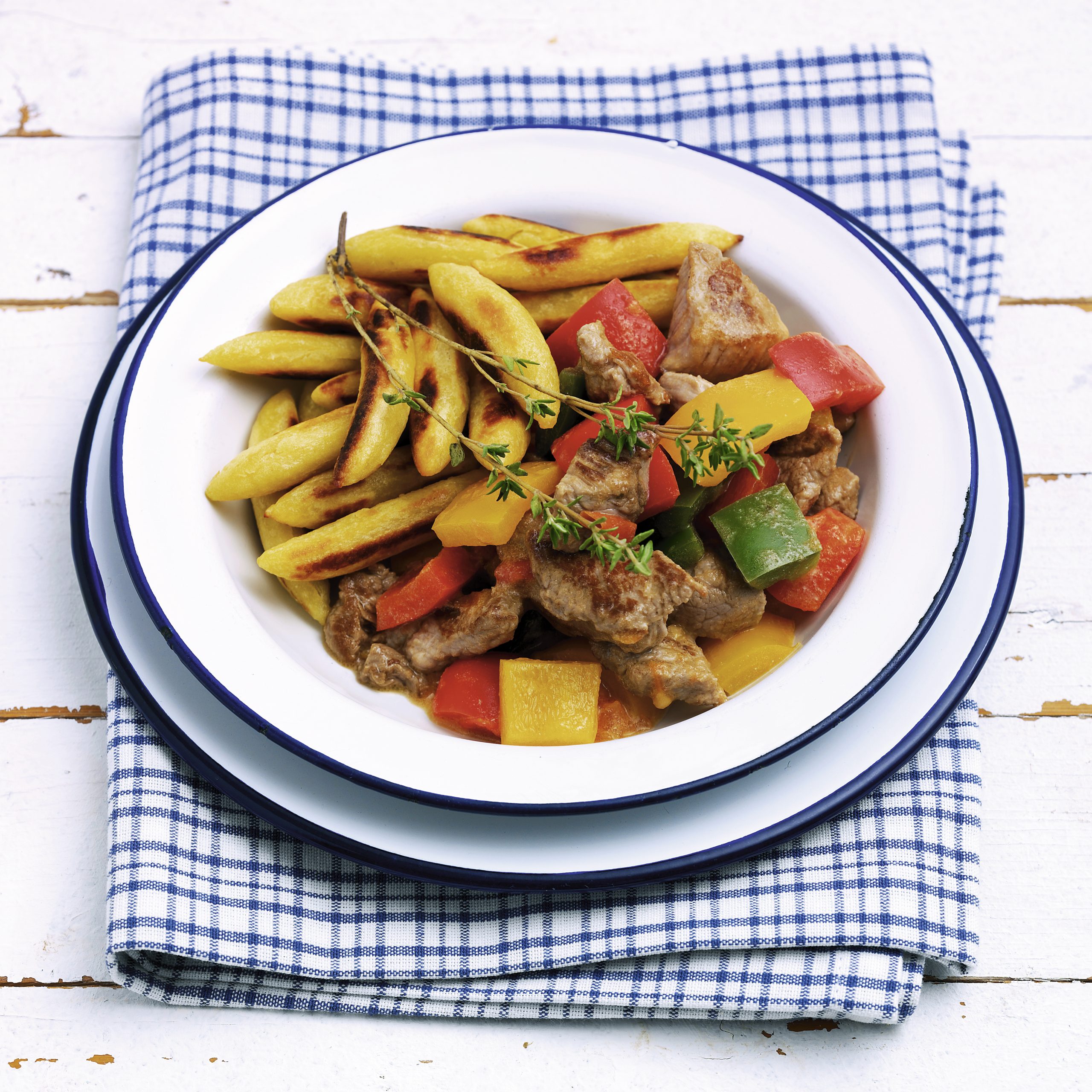 Kalbsgeschnetzeltes mit Peperoni