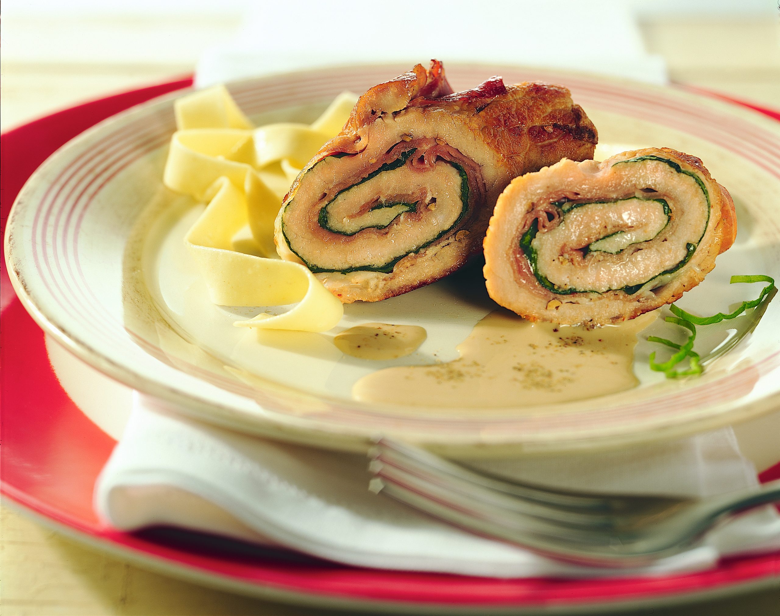 Paupiettes de veau au jambon cru et à l'ail des ours