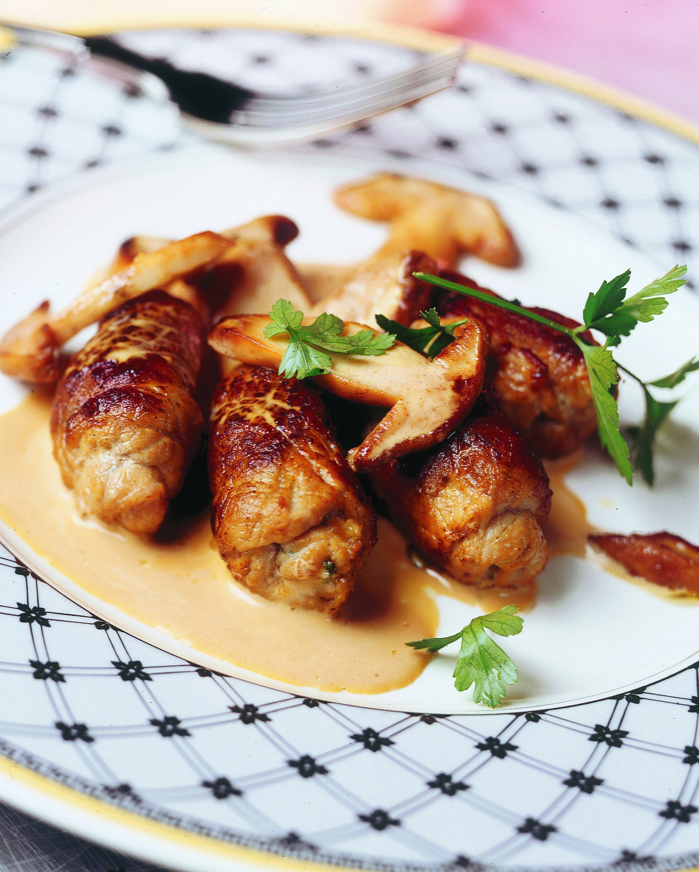 Fricandeaux de veau aux champignons