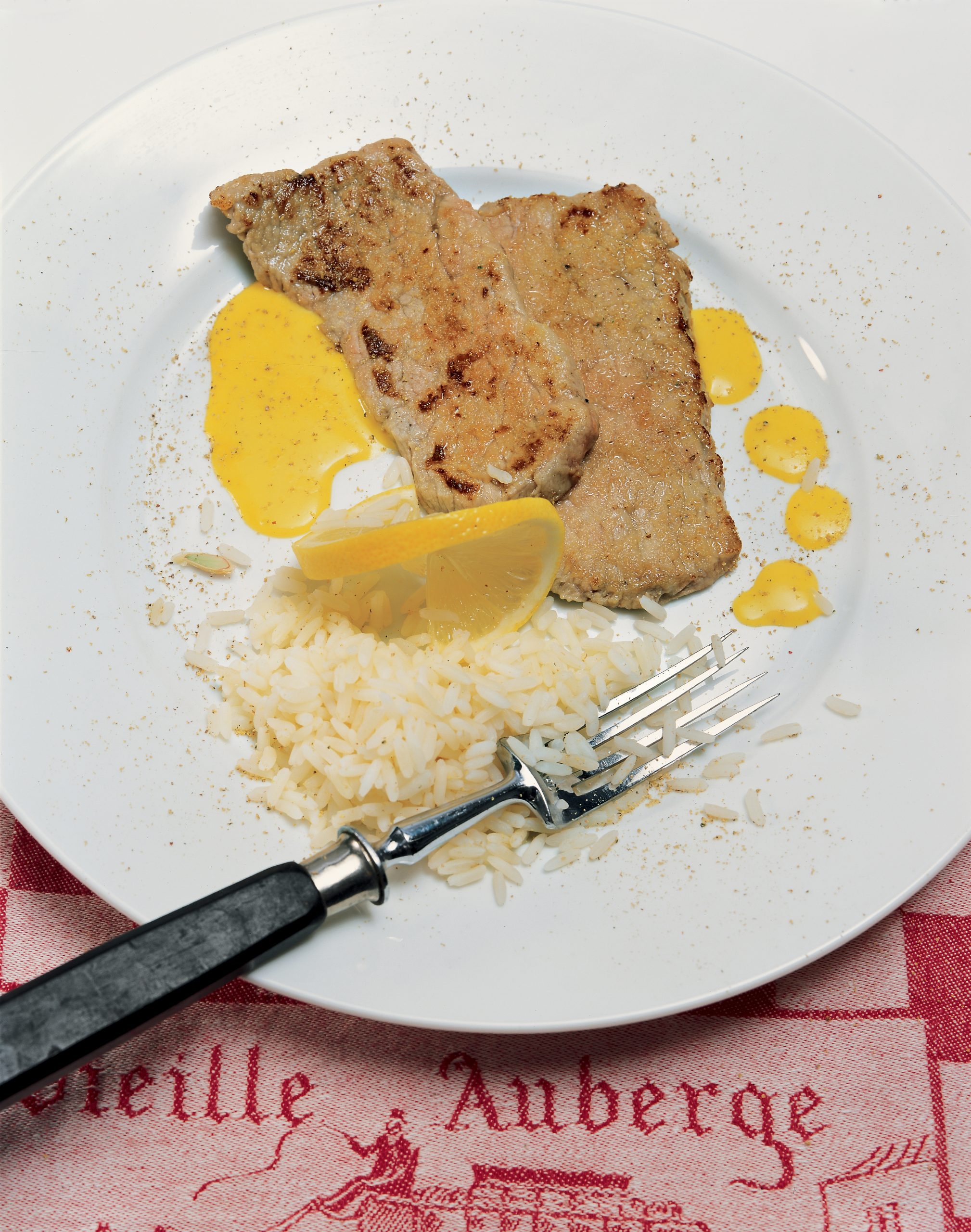 Escalopes de veau sauce caramel au safran