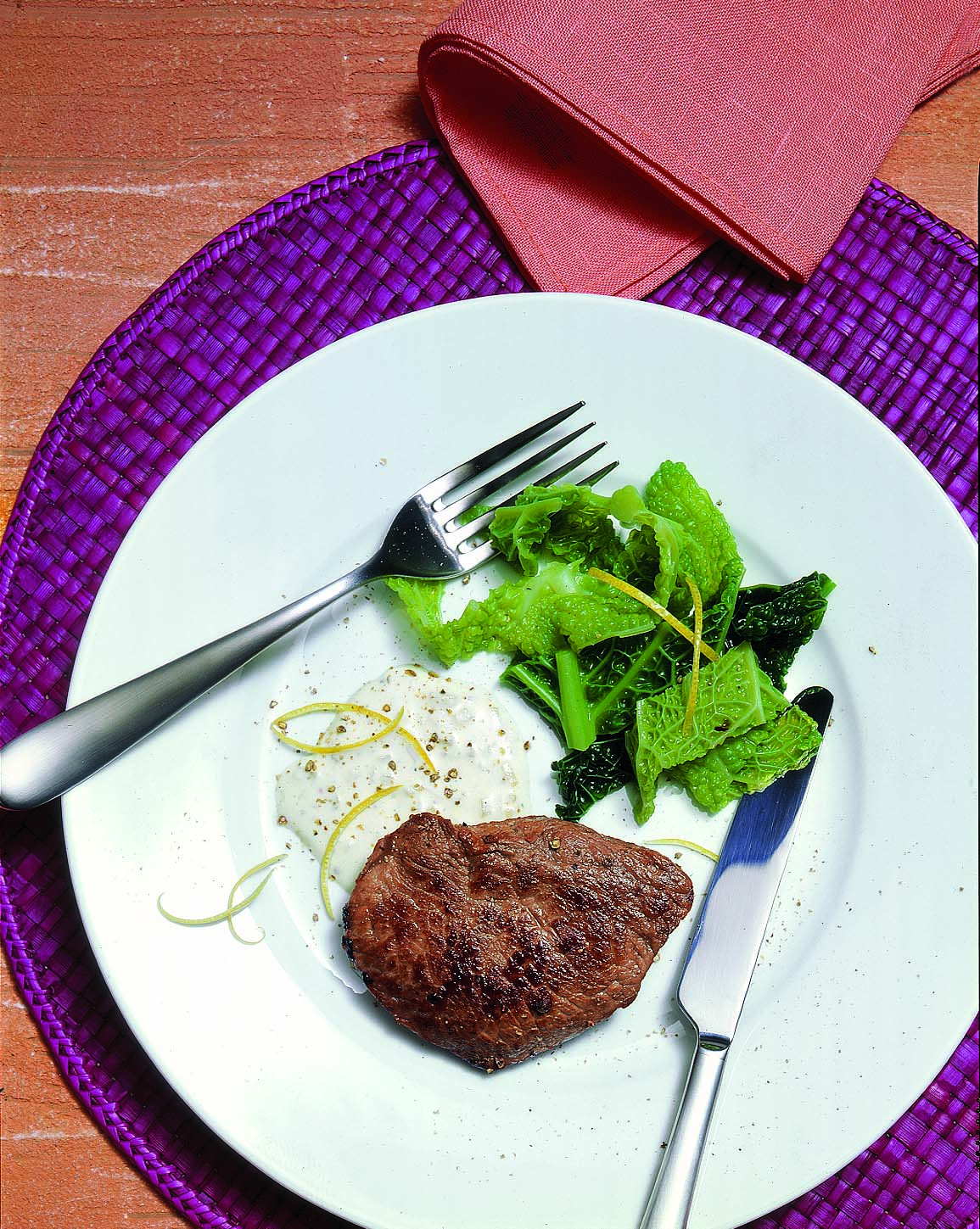 Escalopes de veau sauce citron-anis