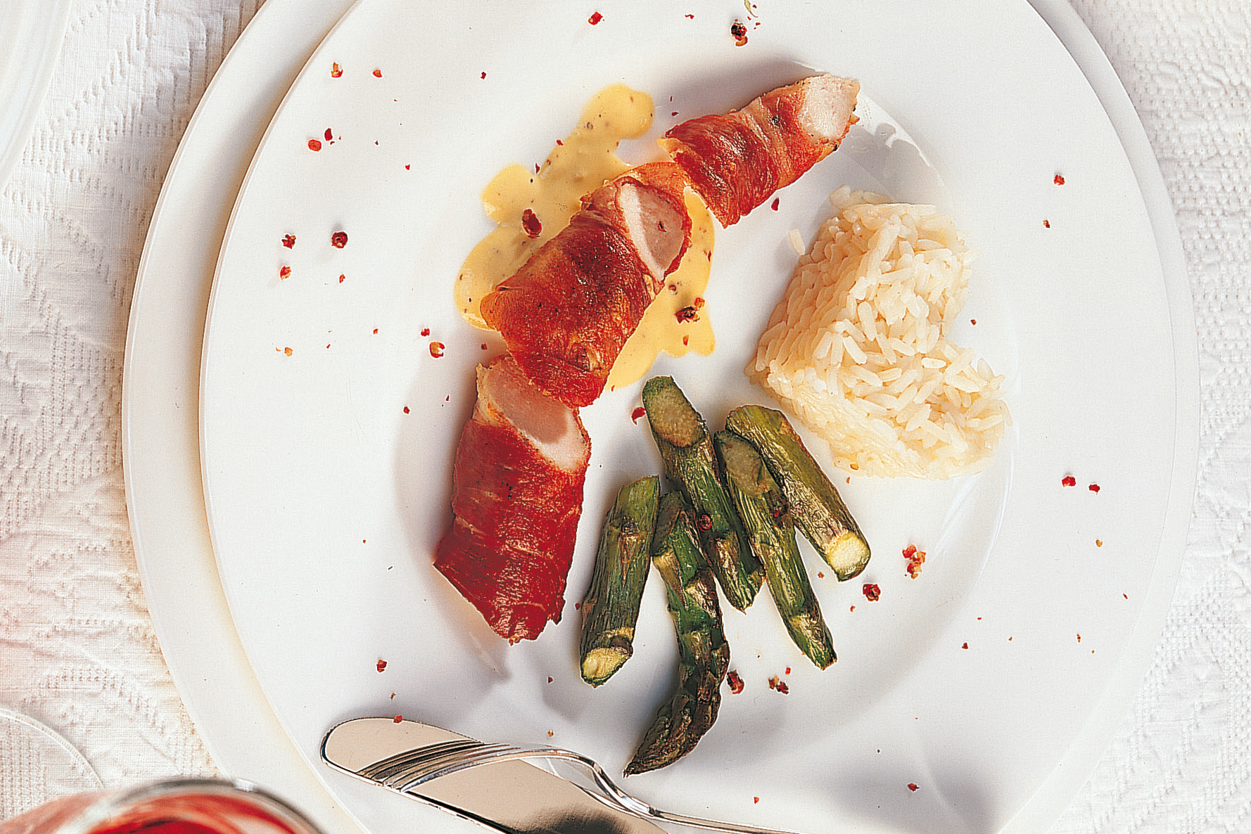 Lapin sauce moutarde et asperges