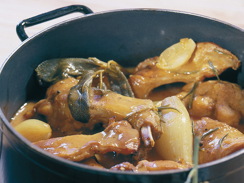 Ragoût de lapin au cidre