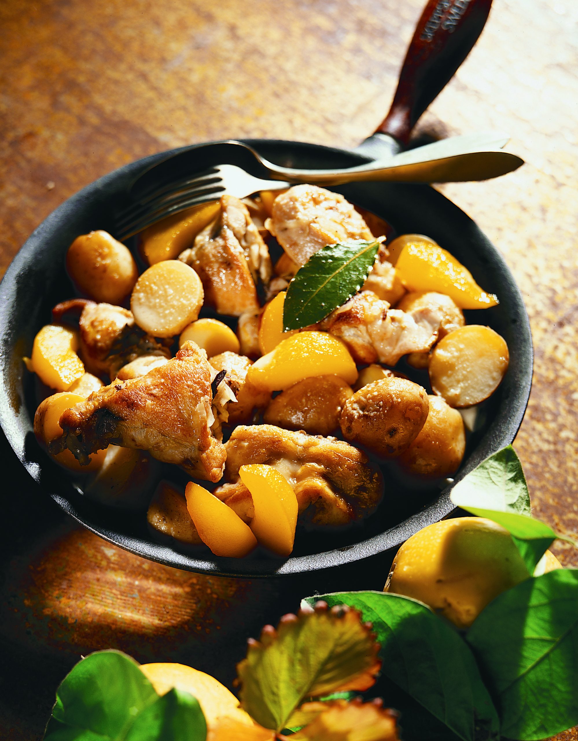 Kaninchenragout mit Quitten und Kartoffeln