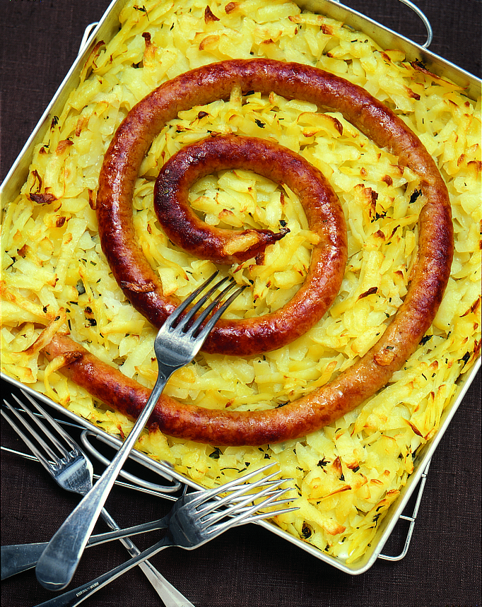 Kartoffel-Bratwurstschnecke