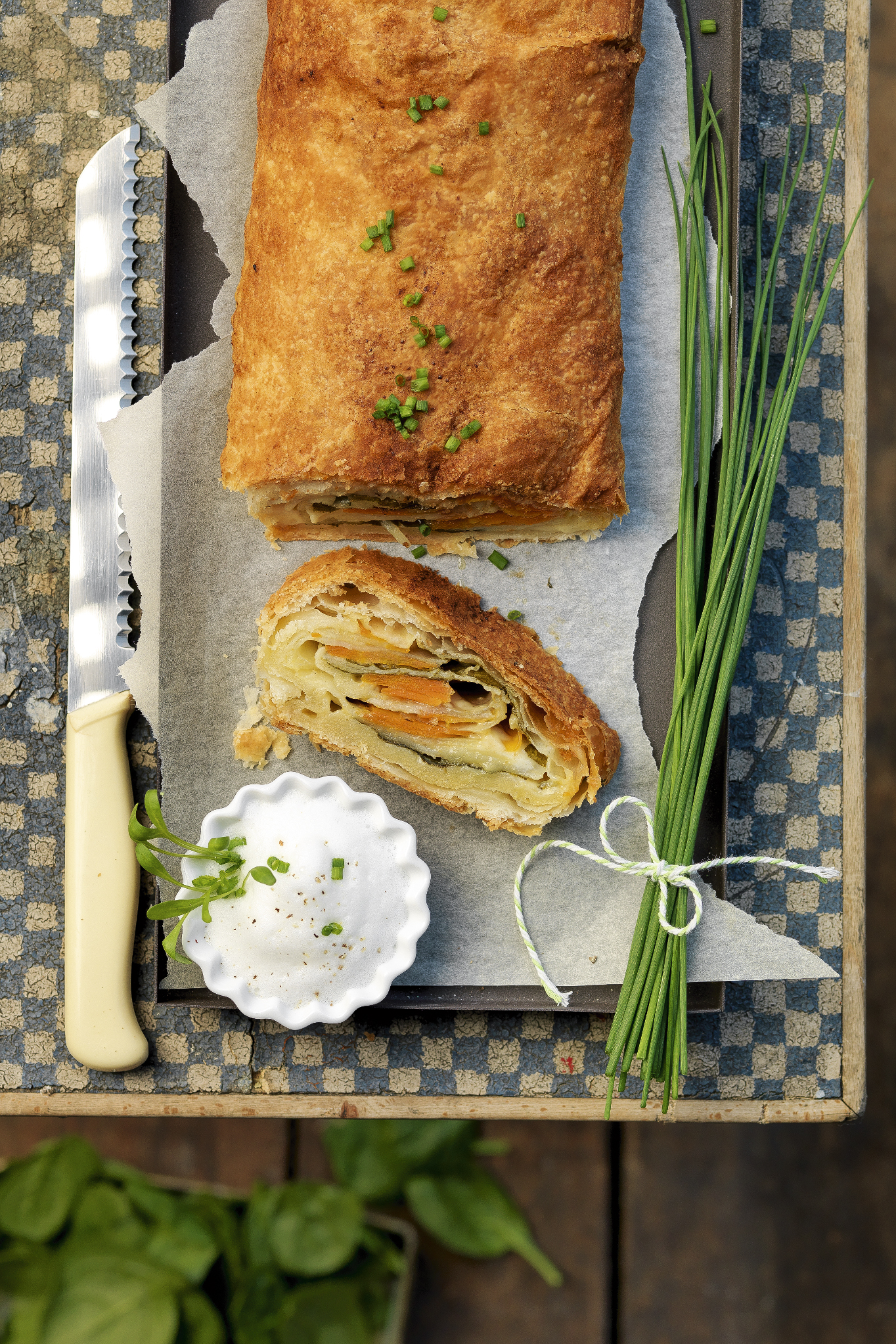 Kartoffel-Frühlingsstrudel