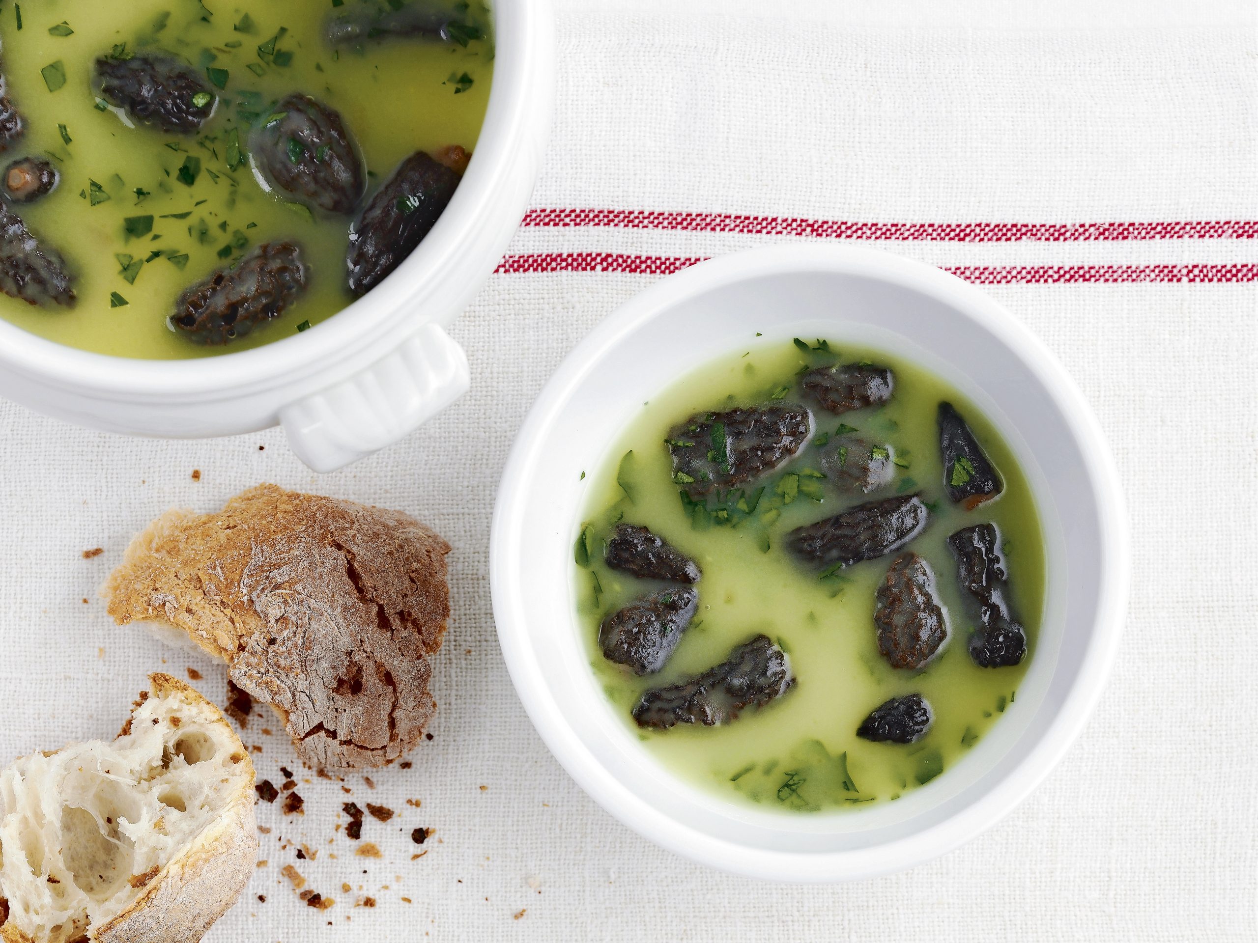 Potage aux morilles