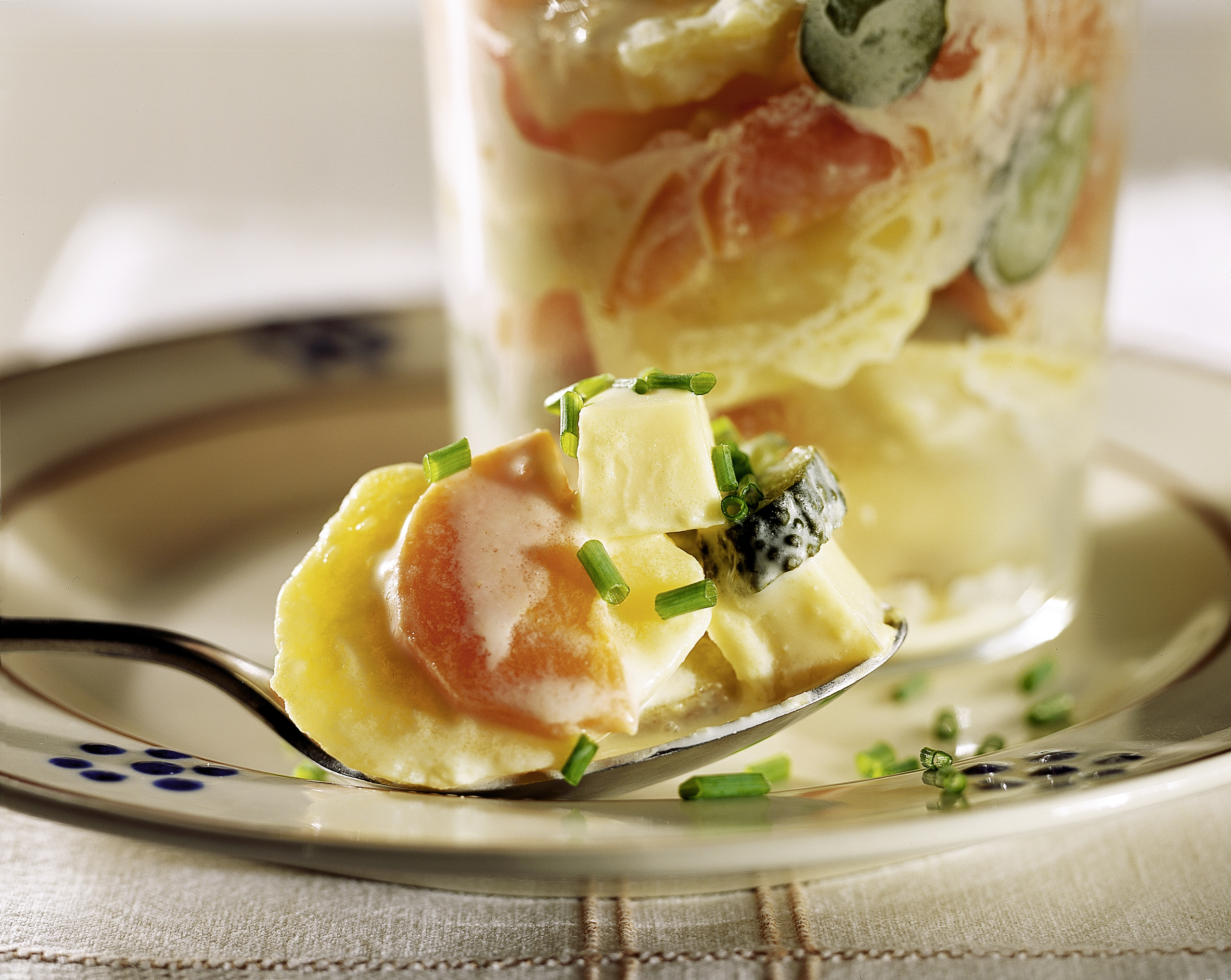 Salade de pommes de terre aux carottes
