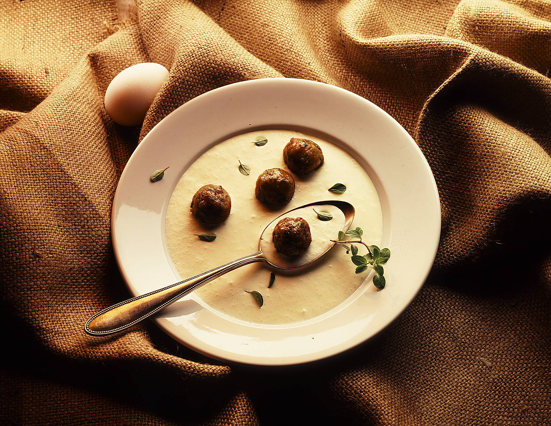Kartoffelsuppe mit Hackbällchen
