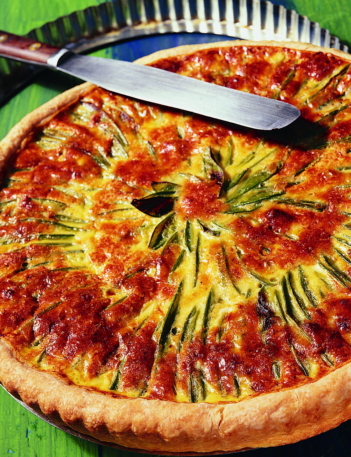 Tarte citronnée aux pois mange-tout