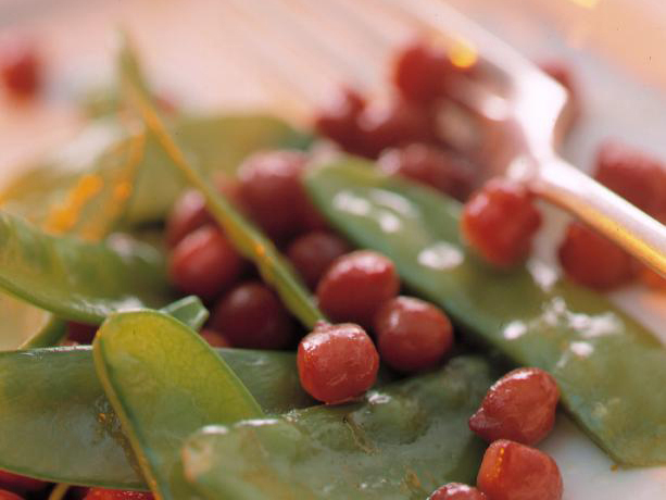Pois chiches et pois mange-tout