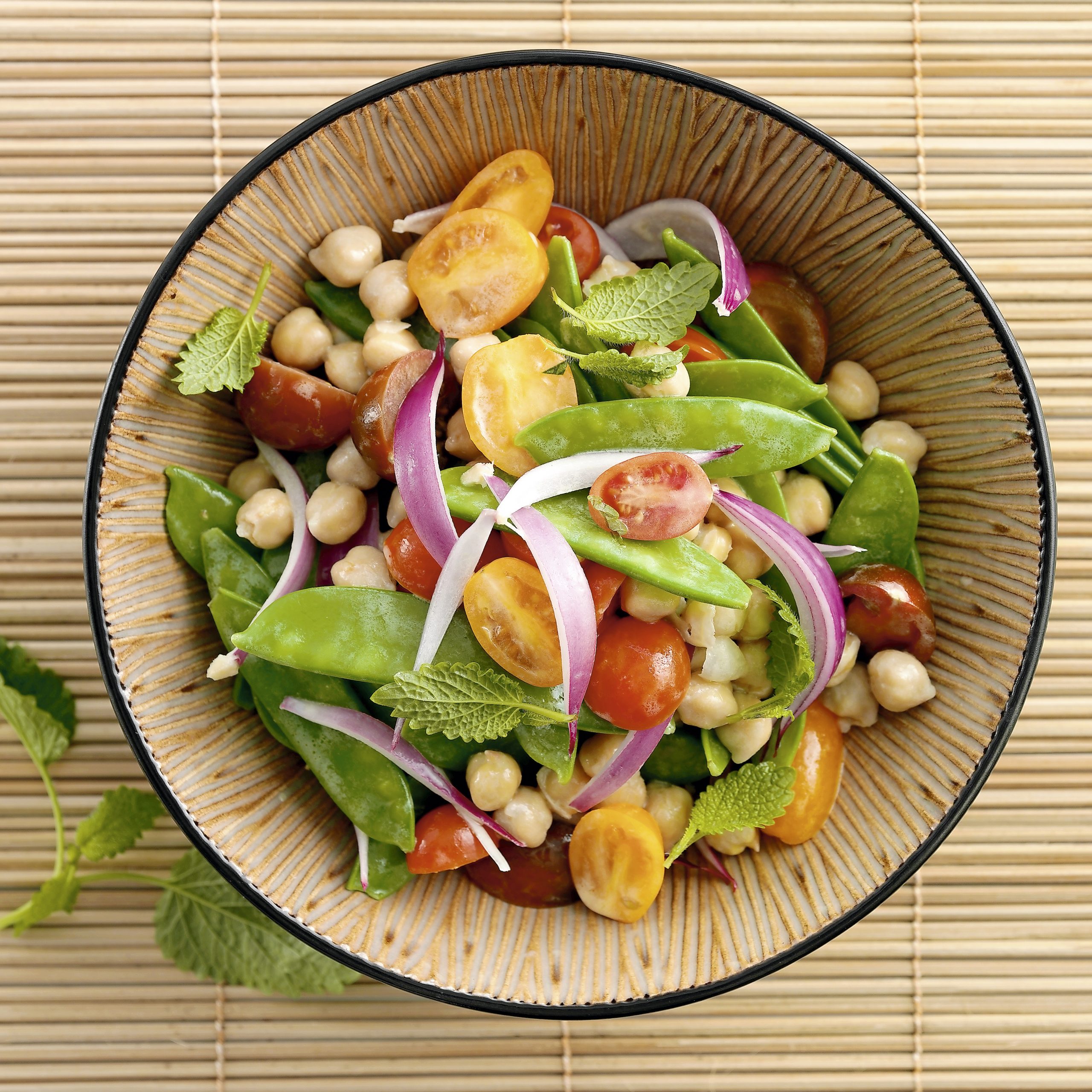 Salade aux deux pois