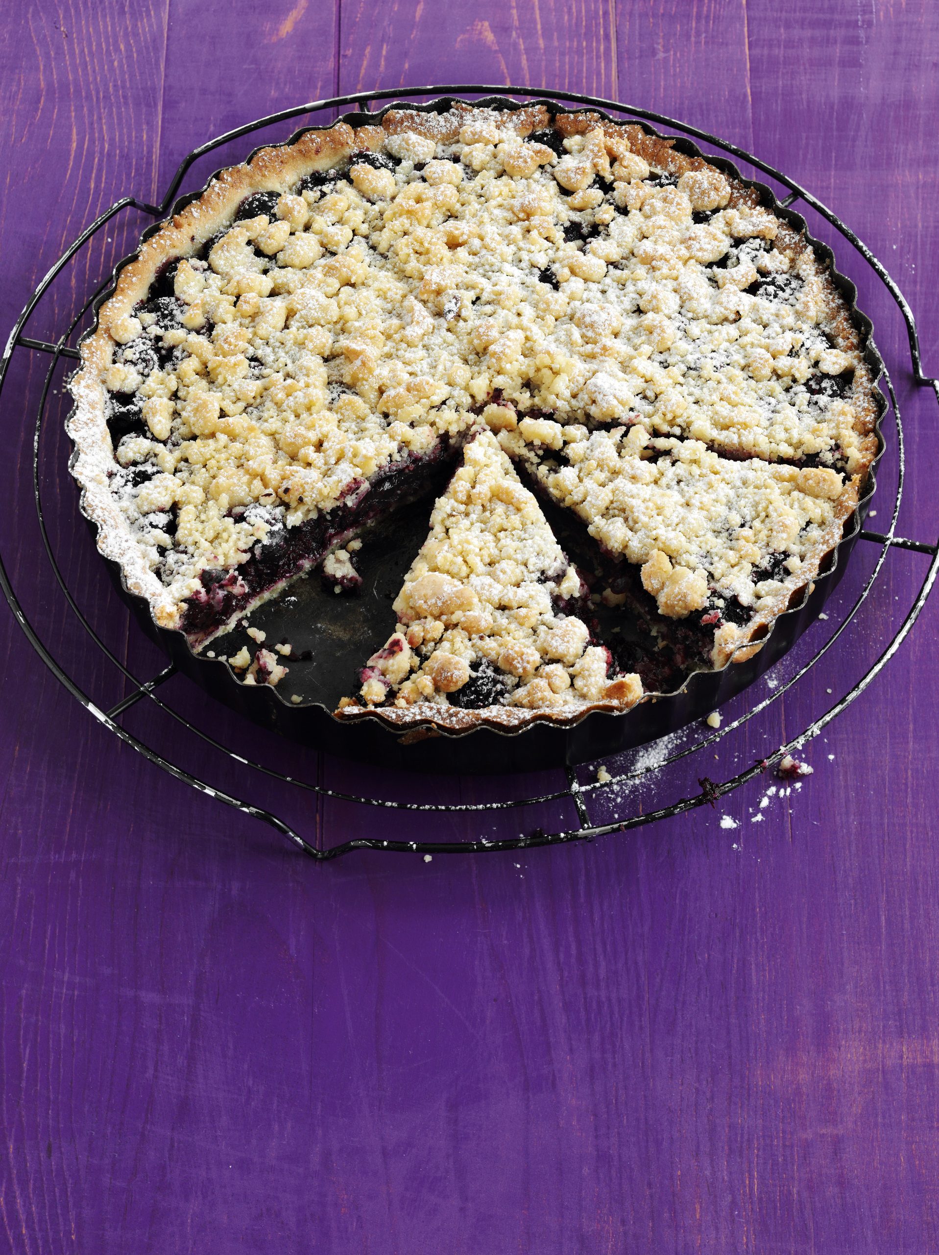 Kirschen-Streuselkuchen mit Kokos