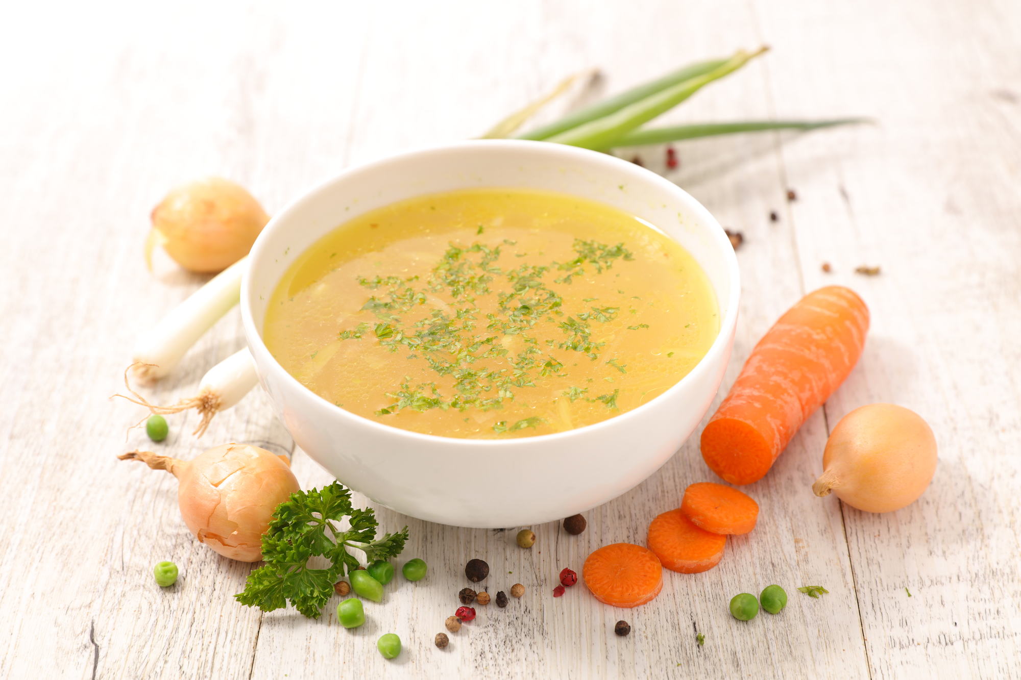 Recette soupe de poireaux-choux - Marie Claire