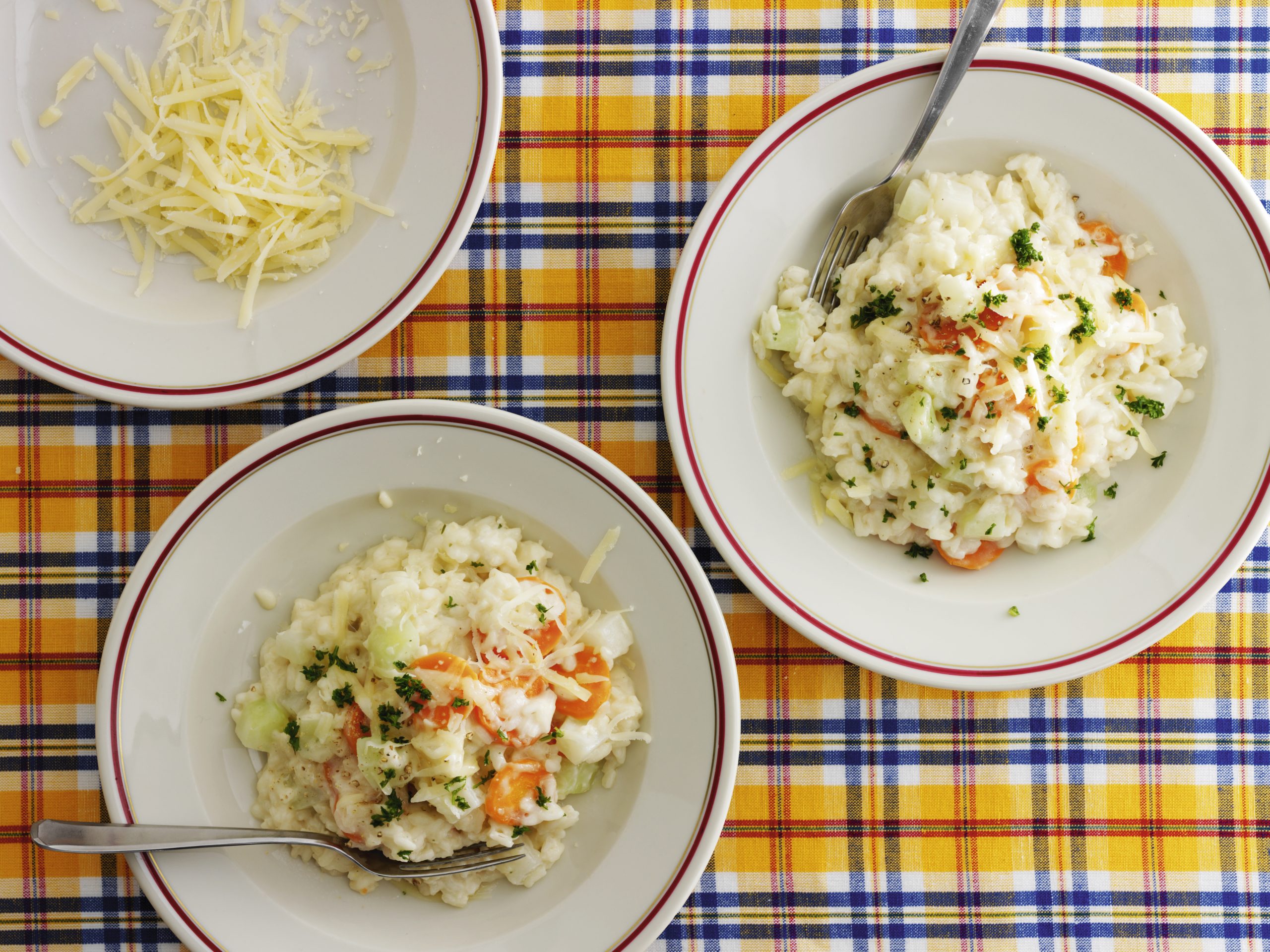Risotto au colrave et aux carottes