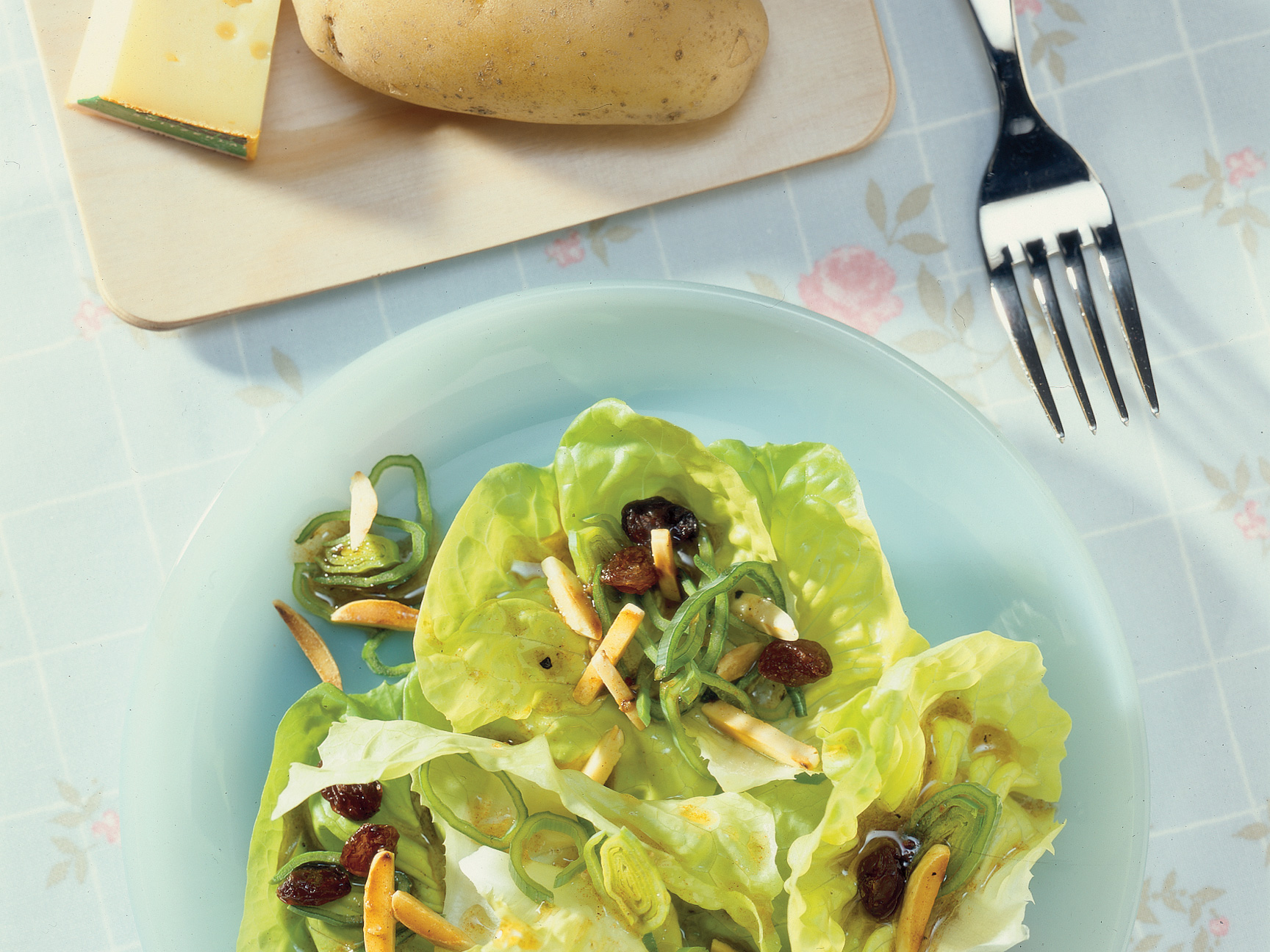 Kopfsalat-Lauchsalat